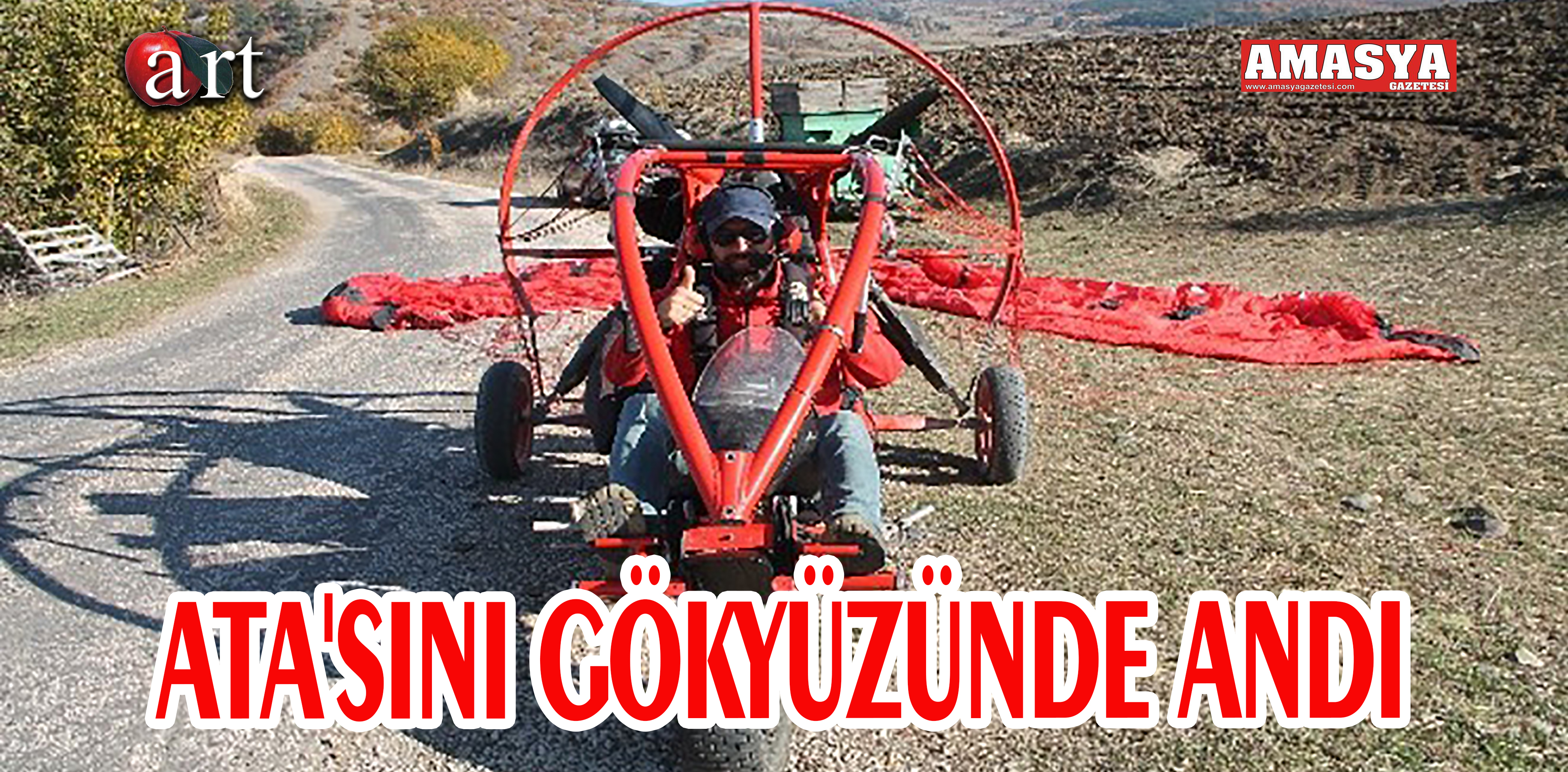 ATA’SINI GÖKYÜZÜNDE ANDI