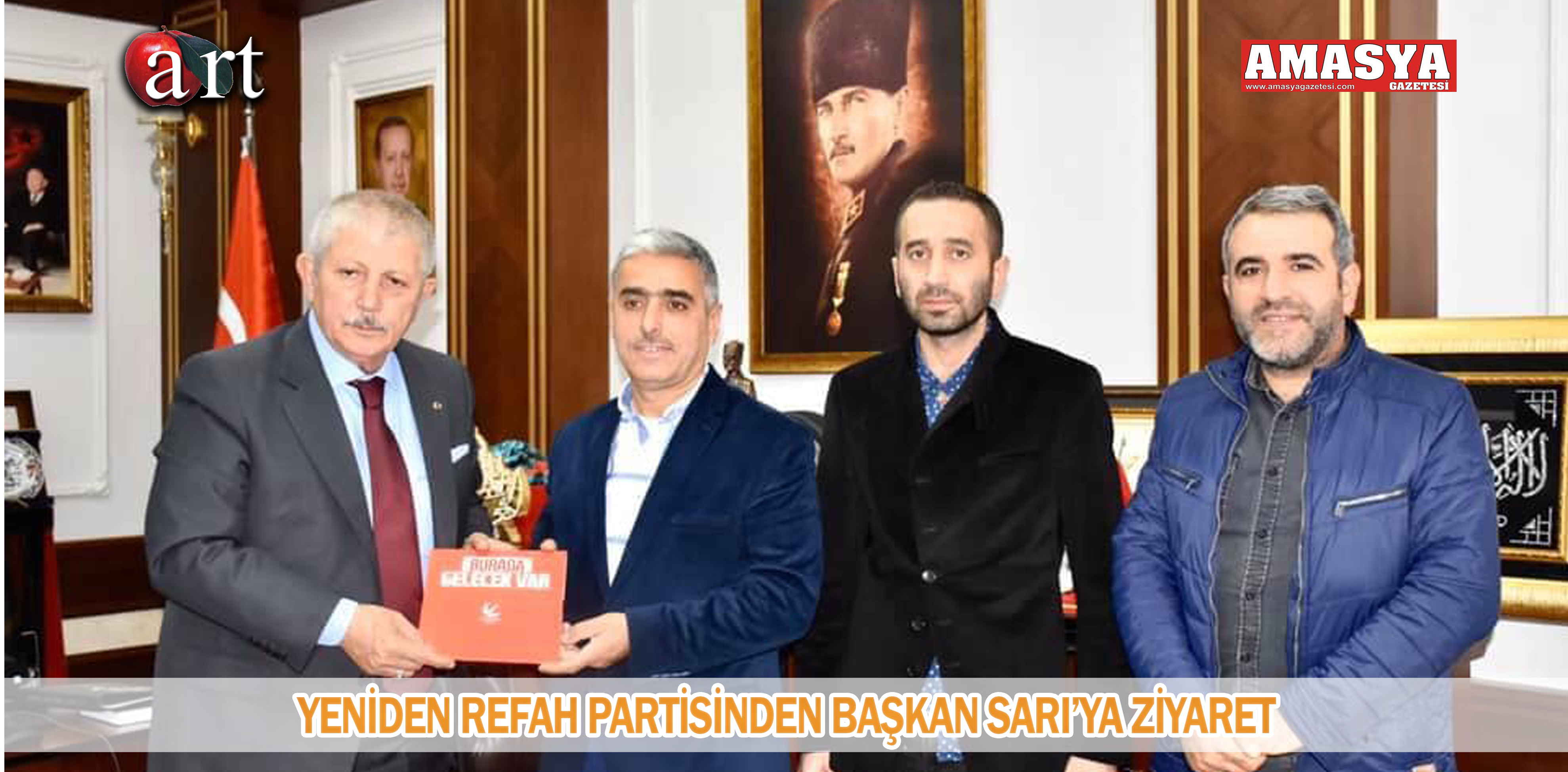 YENİDEN REFAH PARTİSİNDEN BAŞKAN SARI’YA ZİYARET