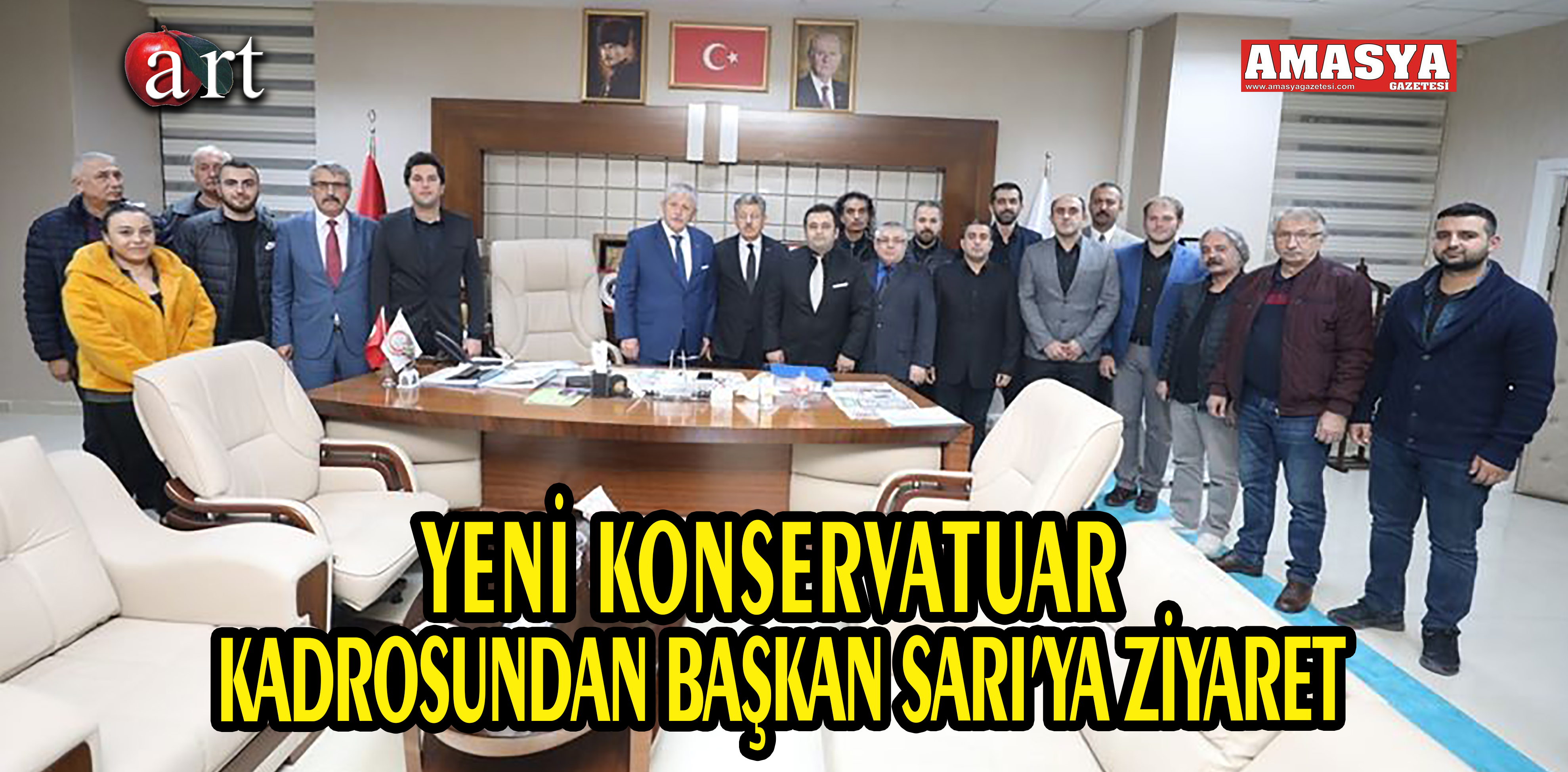 YENİ KONSERVATUAR KADROSUNDAN BAŞKAN SARI’YA ZİYARET