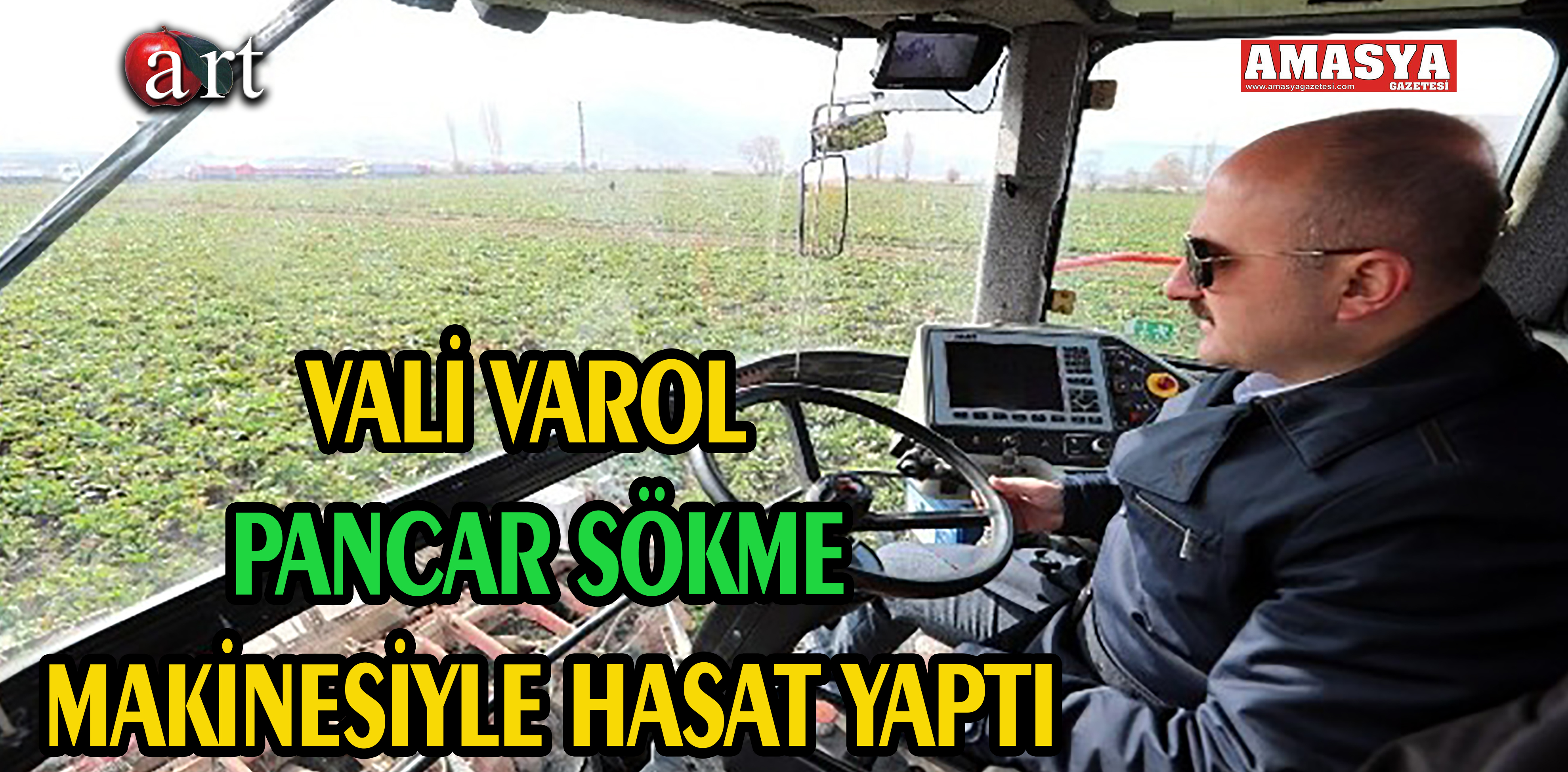 VALİ VAROL PANCAR SÖKME MAKİNESİYLE HASAT YAPTI