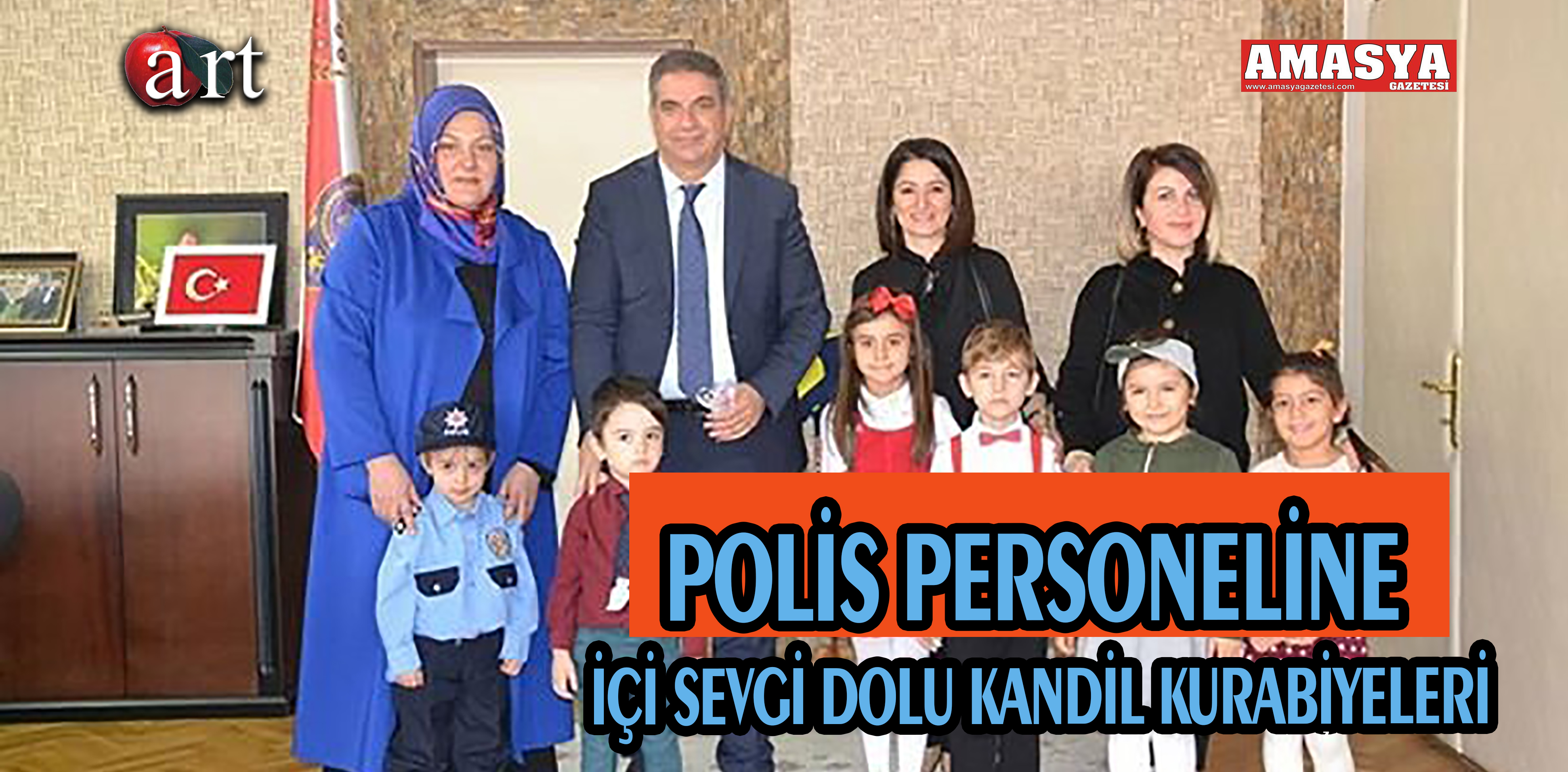 POLİS PERSONELİNE İÇİ SEVGİ DOLU KANDİL KURABİYELERİ