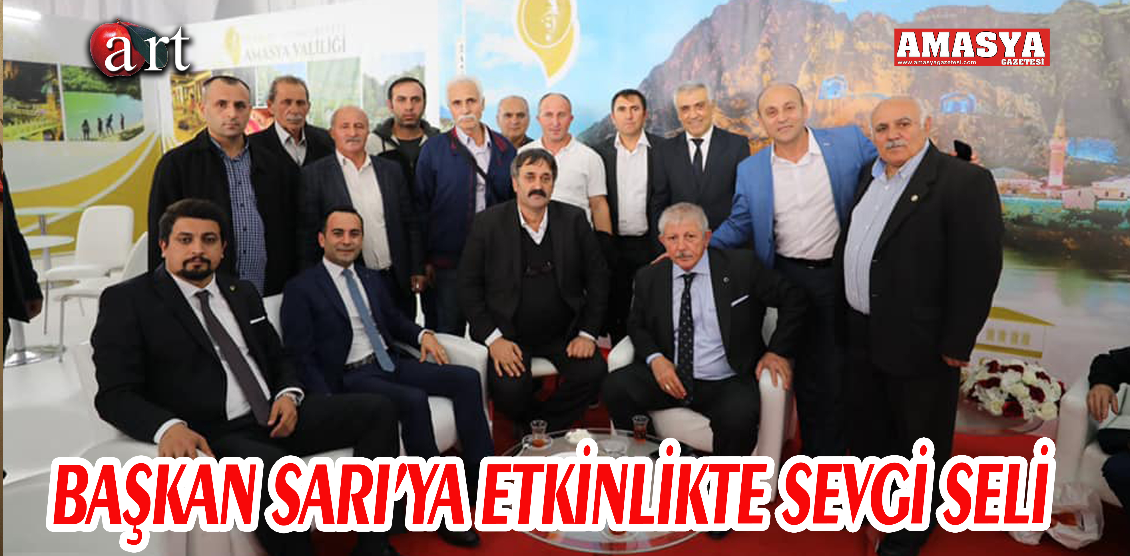 BAŞKAN SARI’YA ETKİNLİKTE SEVGİ SELİ