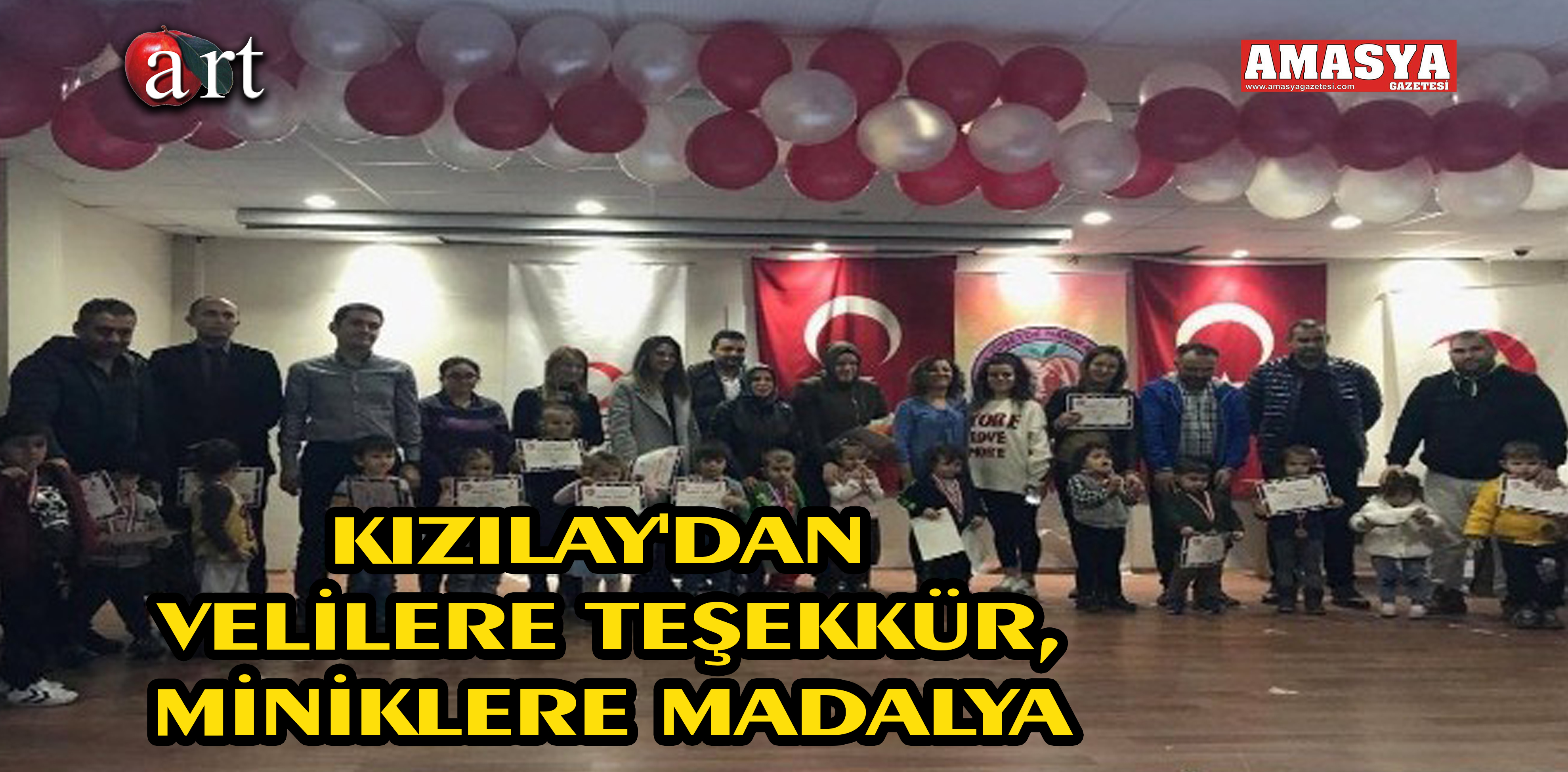 KIZILAY’DAN VELİLERE TEŞEKKÜR, MİNİKLERE MADALYA