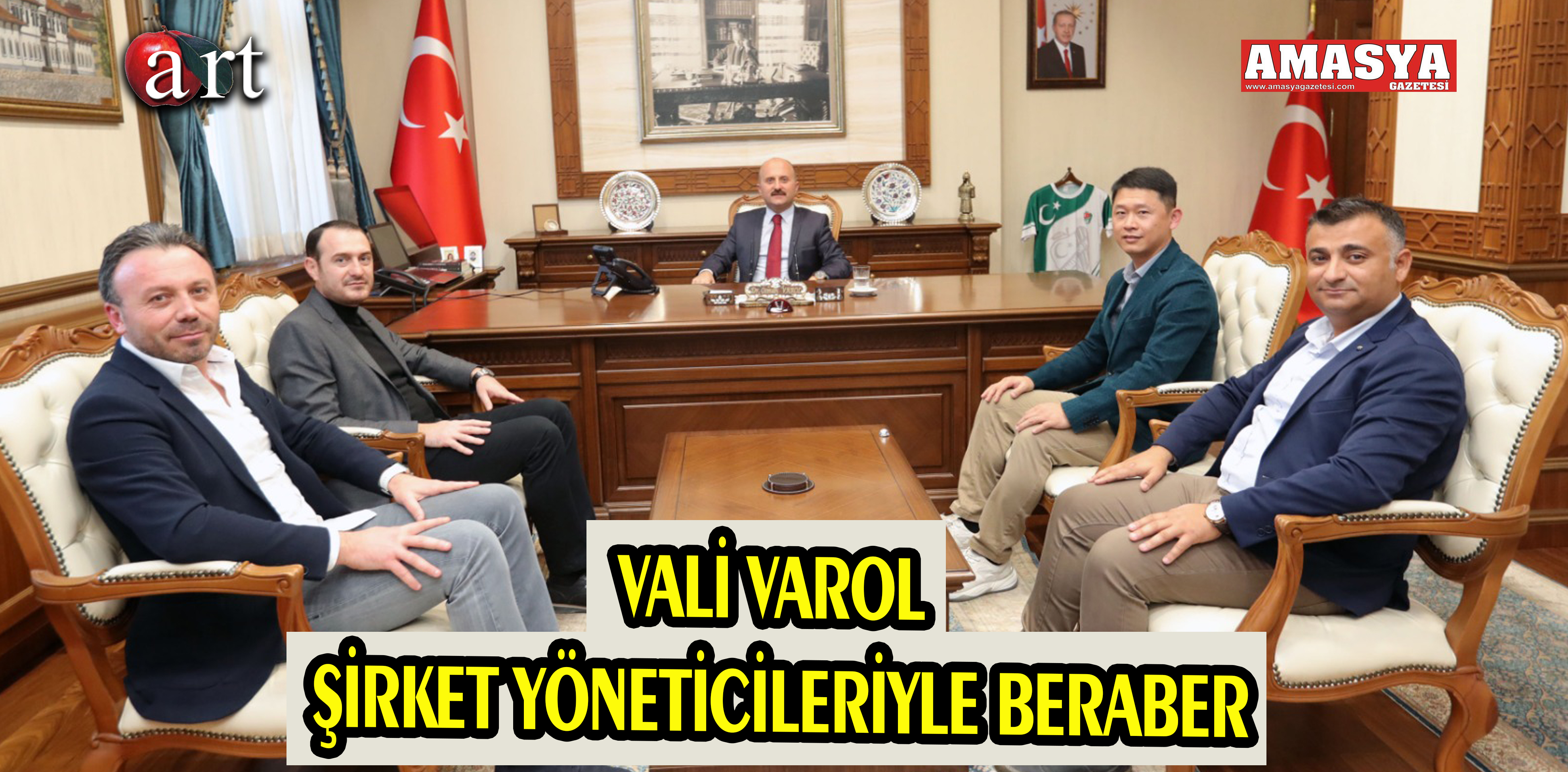 VALİ VAROL ŞİRKET YÖNETİCİLERİYLE BERABER