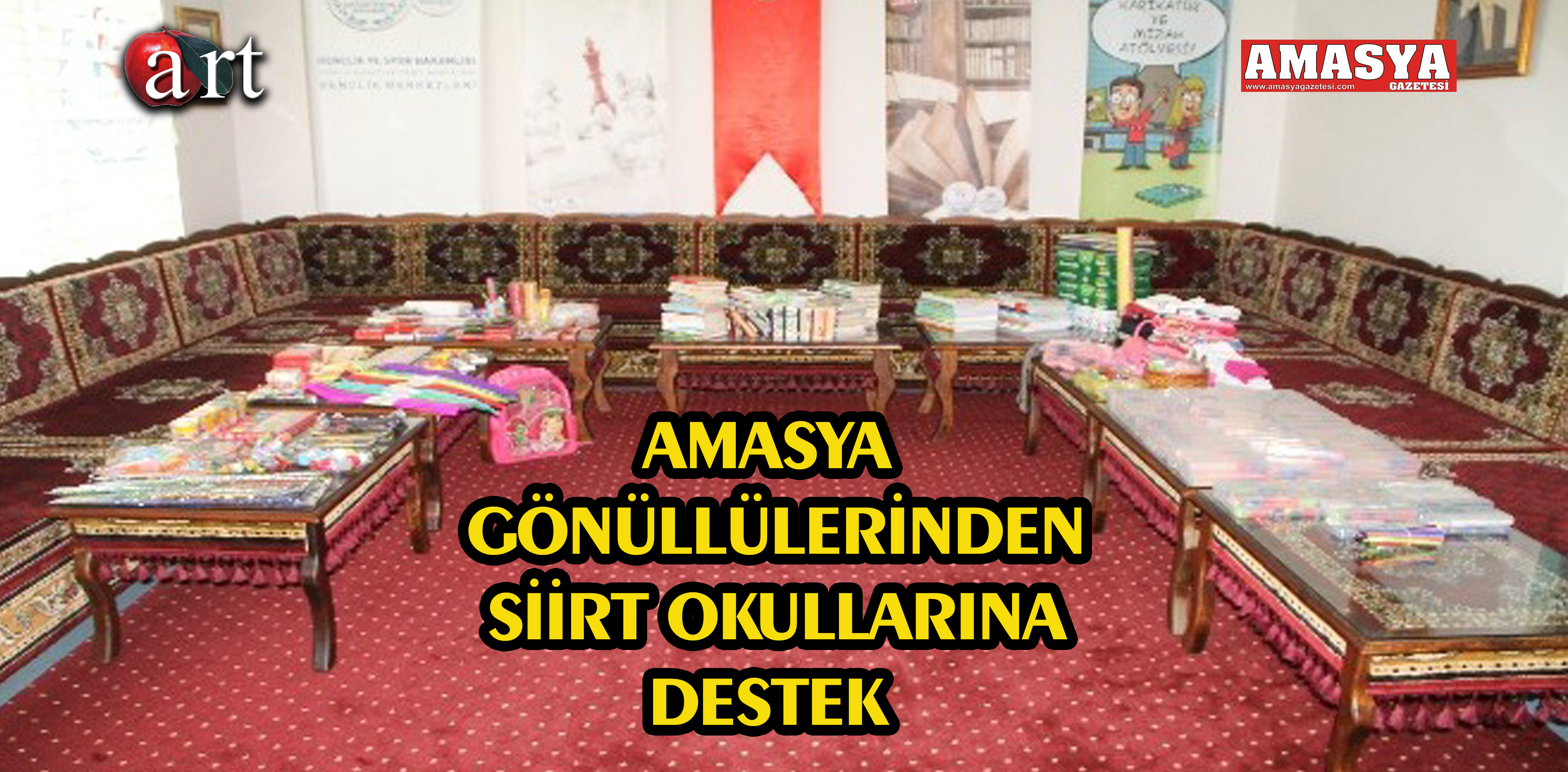 AMASYA GÖNÜLLÜLERİNDEN SİİRT OKULLARINA DESTEK