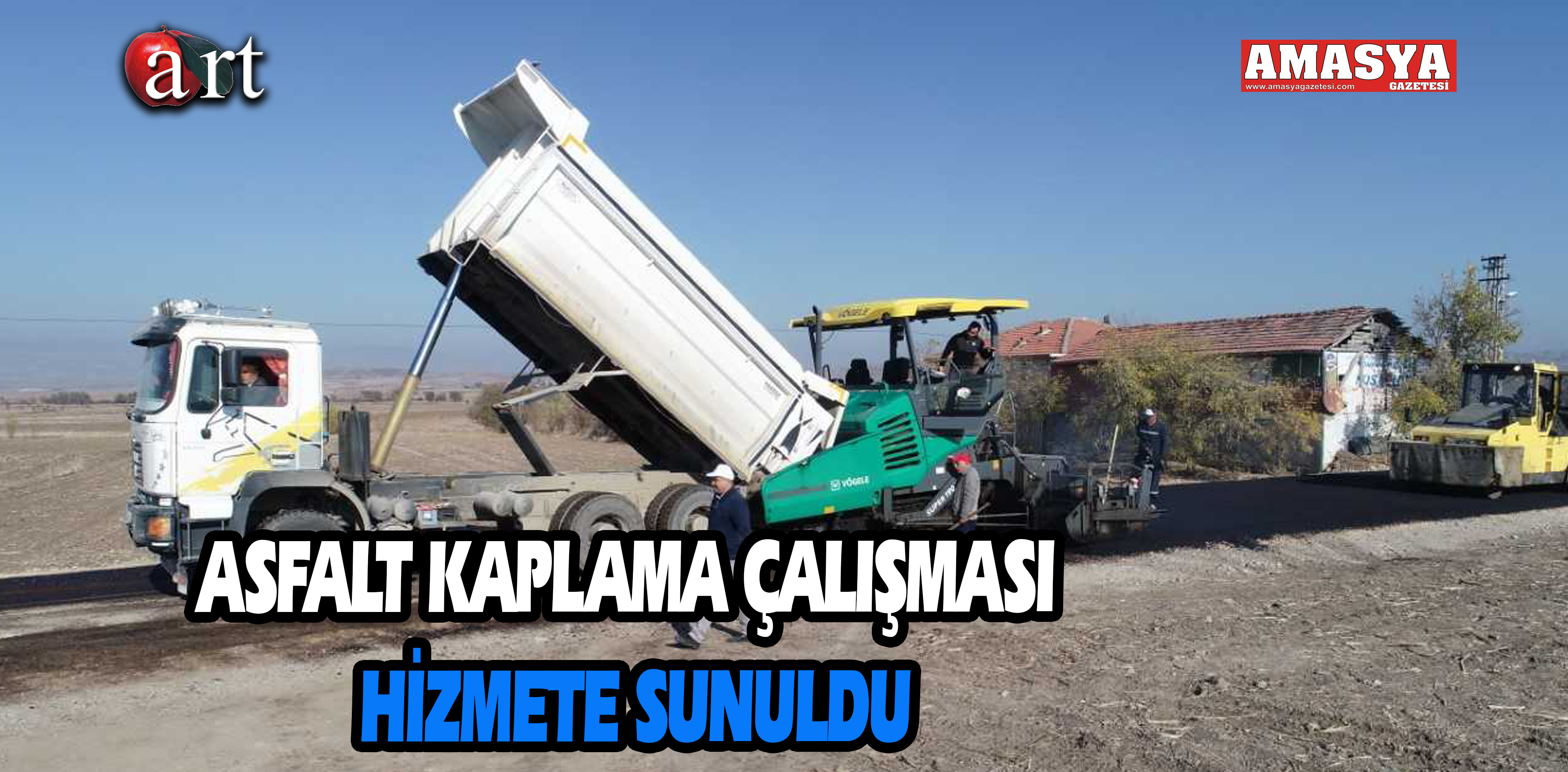 ASFALT KAPLAMA ÇALIŞMASI HİZMETE SUNULDU