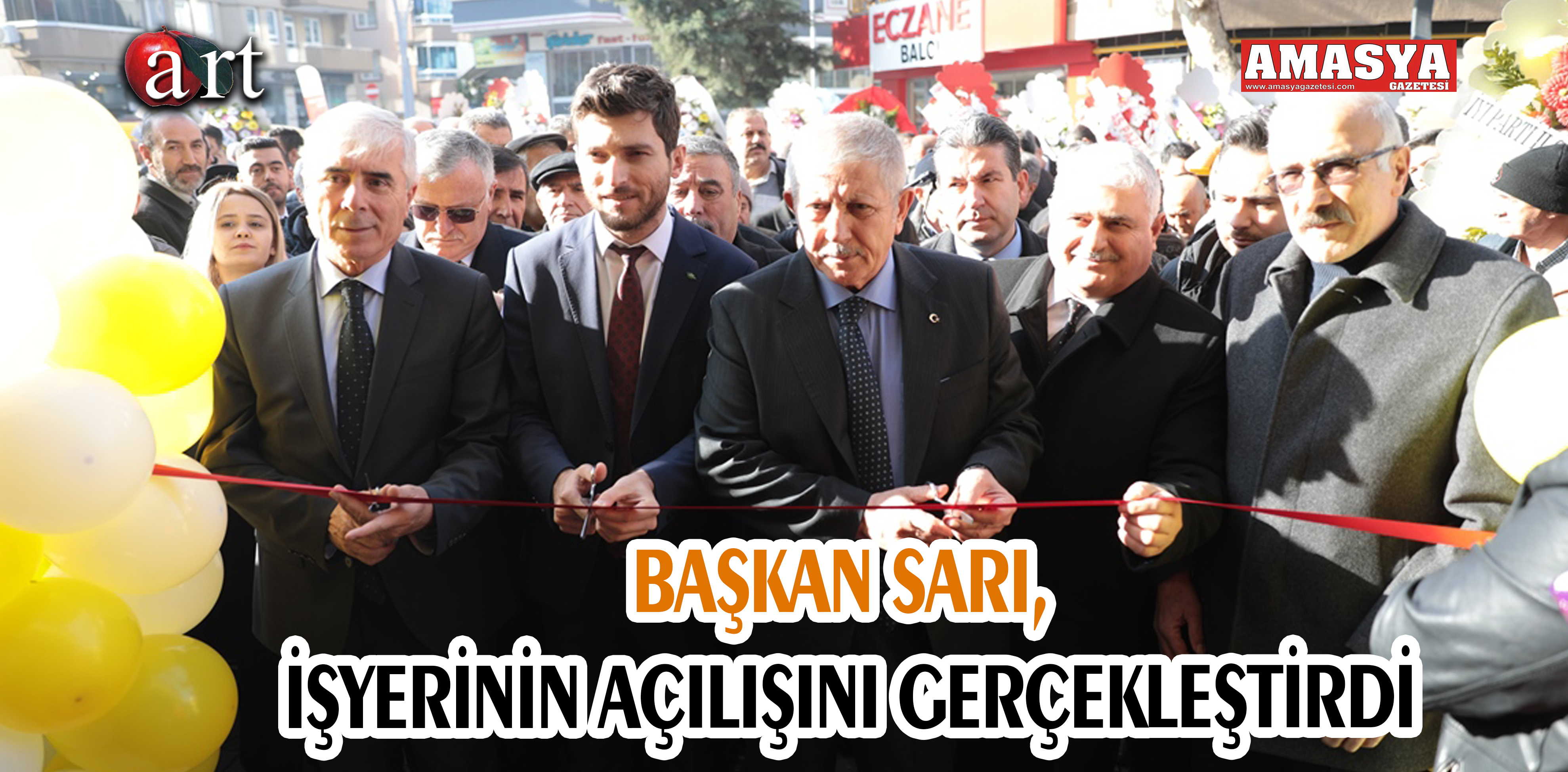 BAŞKAN SARI, İŞYERİNİN AÇILIŞINI GERÇEKLEŞTİRDİ