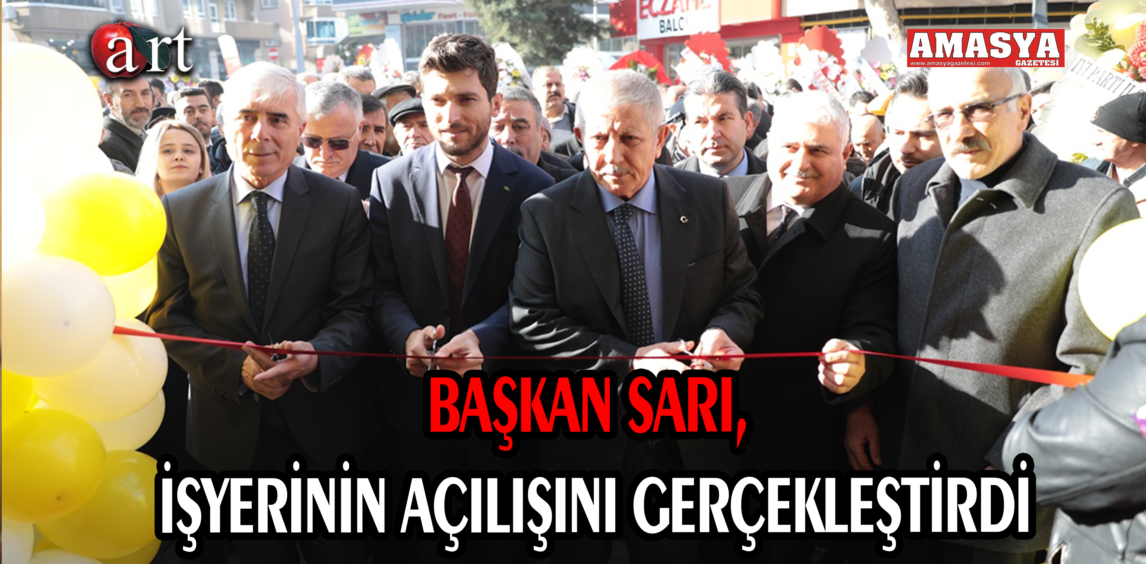 BAŞKAN SARI, İŞYERİNİN AÇILIŞINI GERÇEKLEŞTİRDİ