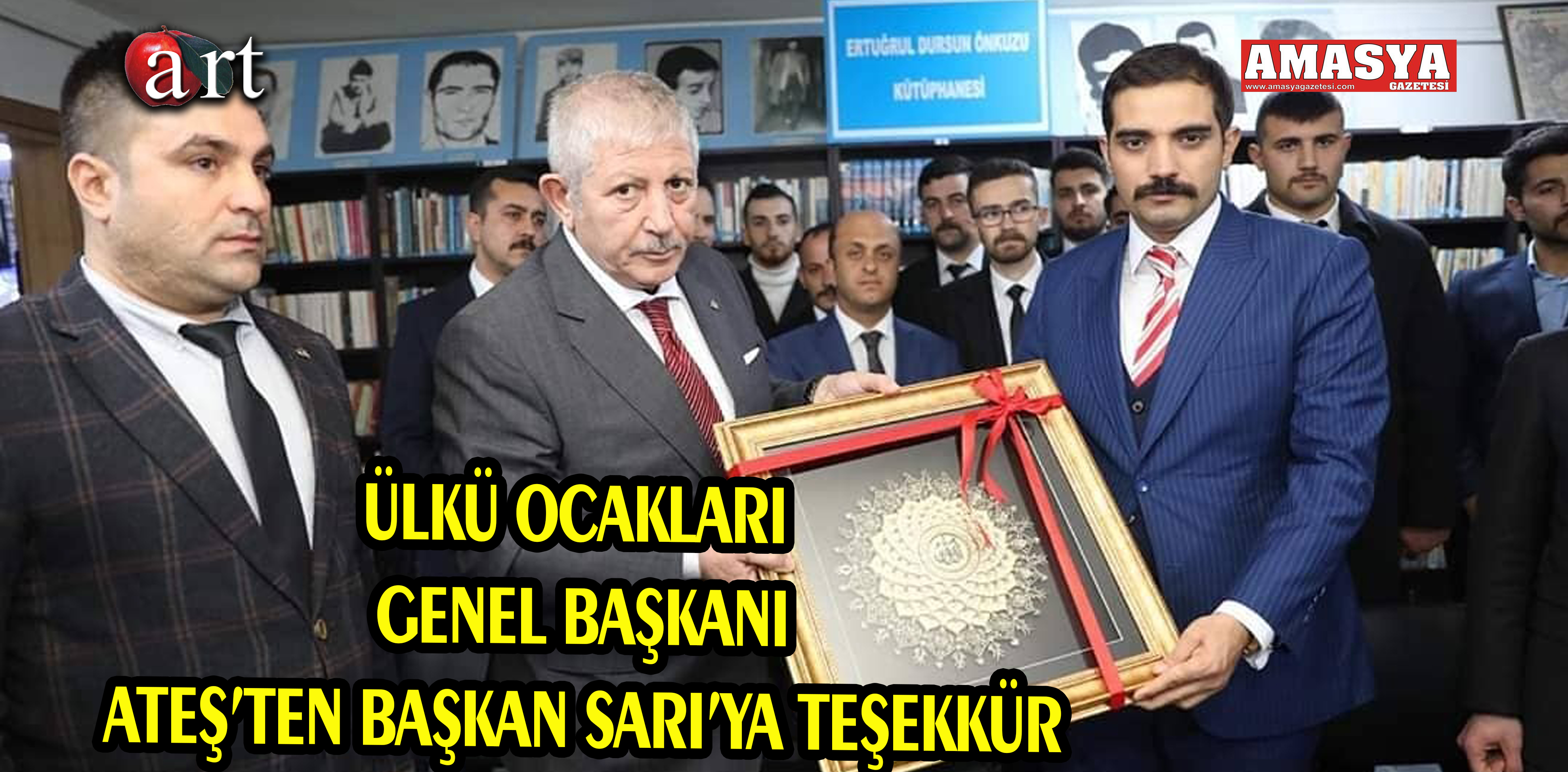 ÜLKÜ OCAKLARI GENEL BAŞKANI ATEŞ’TEN BAŞKAN SARI’YA TEŞEKKÜR