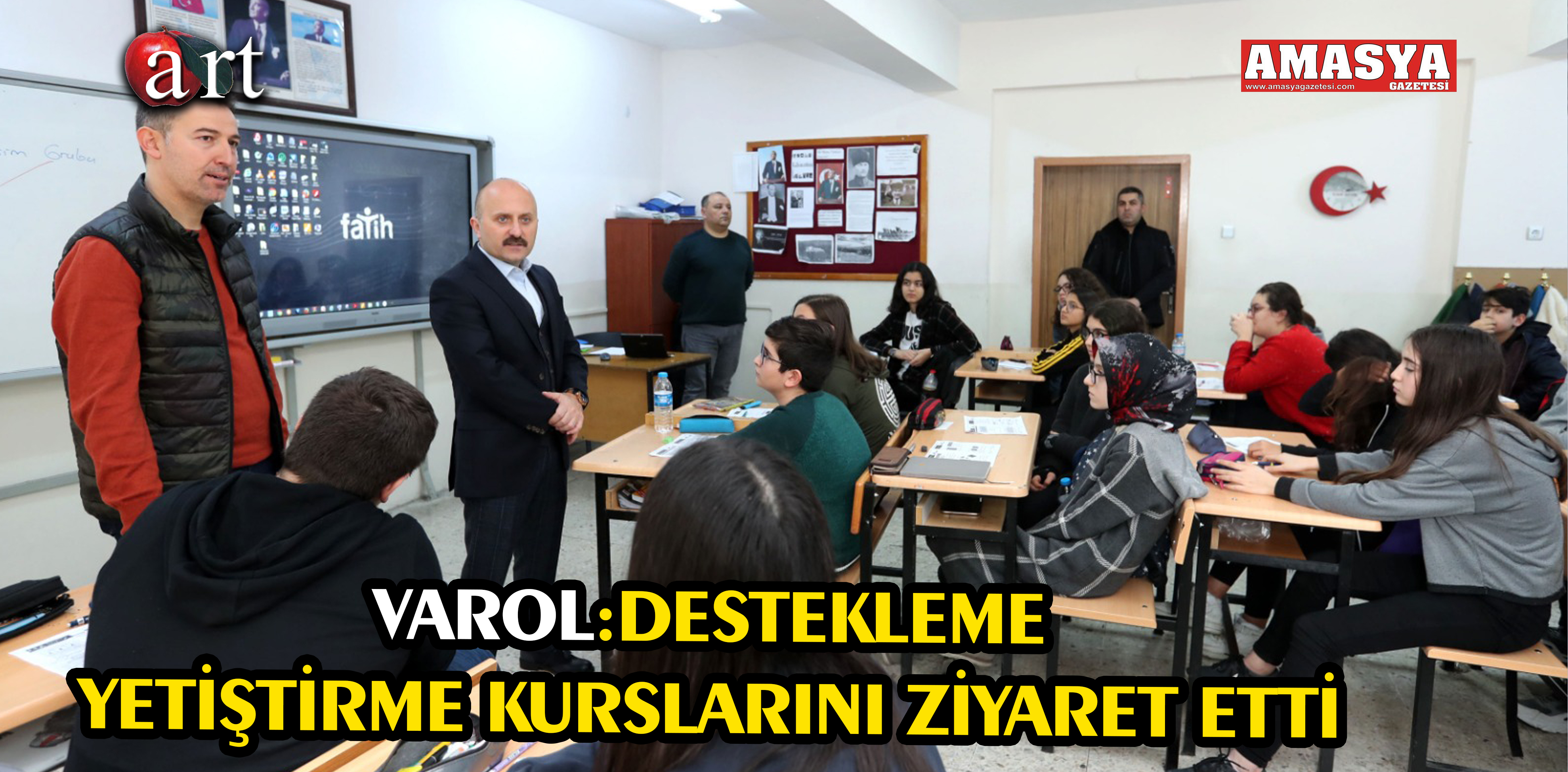 VAROL:DESTEKLEME YETİŞTİRME KURSLARINI ZİYARET ETTİ