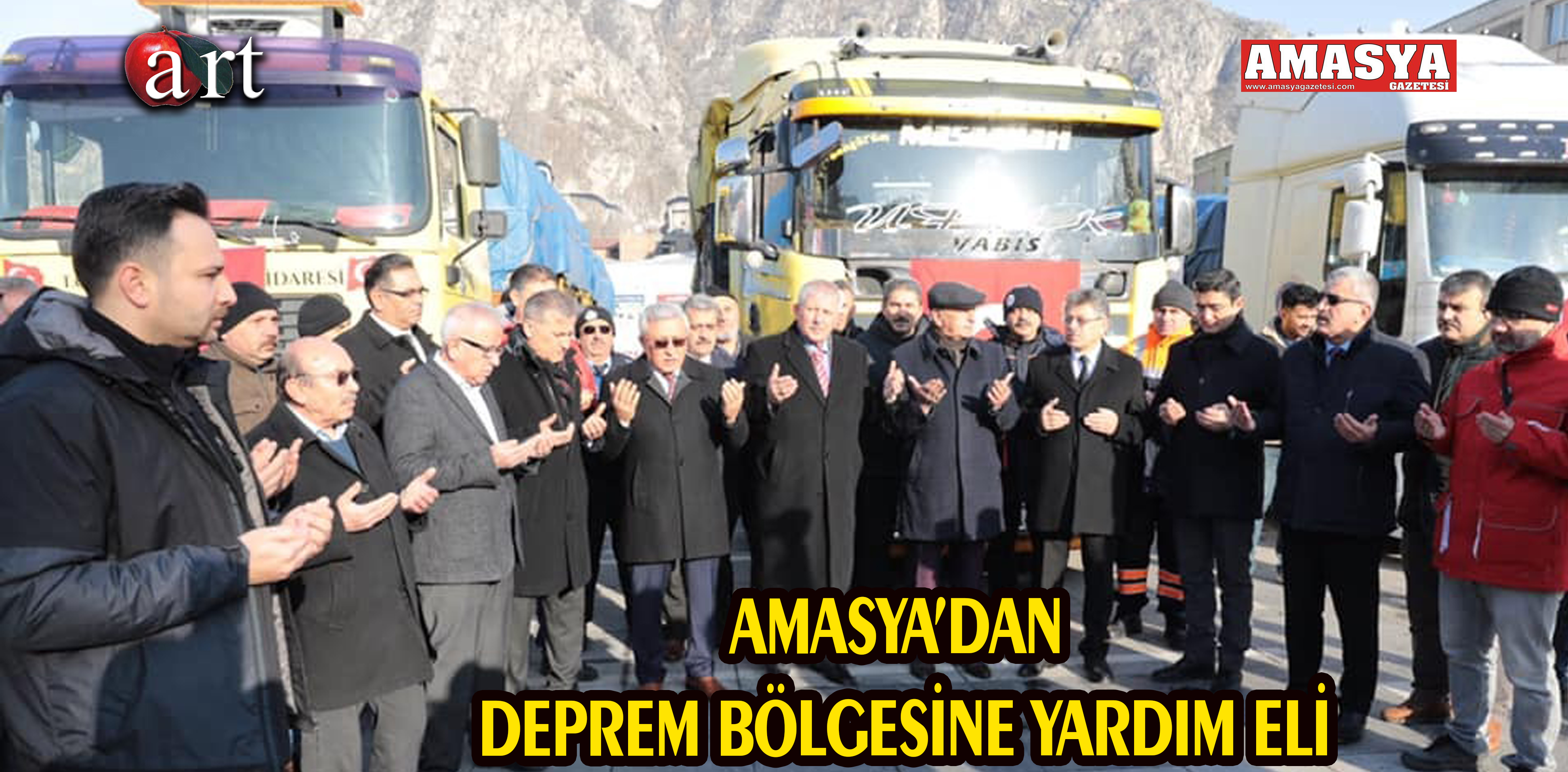 AMASYA’DAN DEPREM BÖLGESİNE YARDIM ELİ