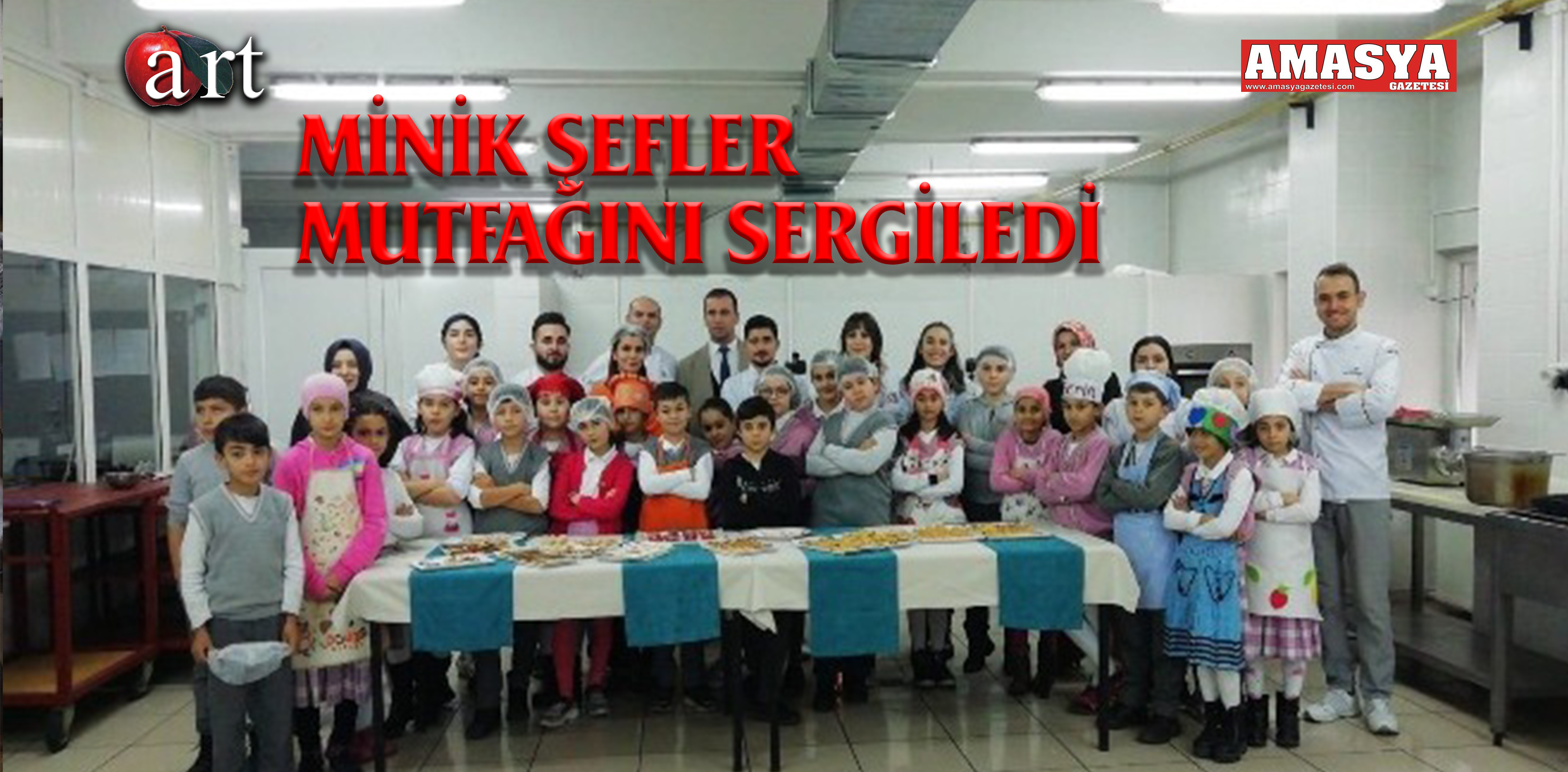 MİNİK ŞEFLER MUTFAĞINI SERGİLEDİ