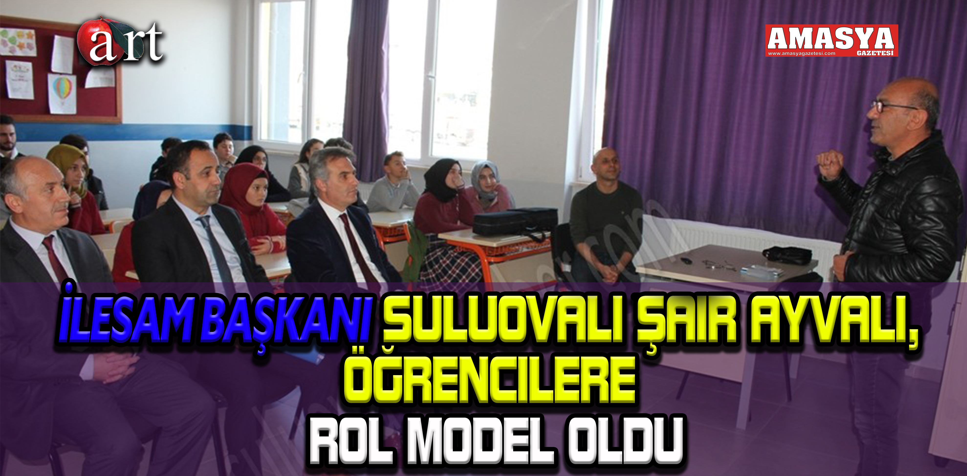 İLESAM Başkanı Suluovalı Şair Ayvalı, Öğrencilere Rol Model Oldu.