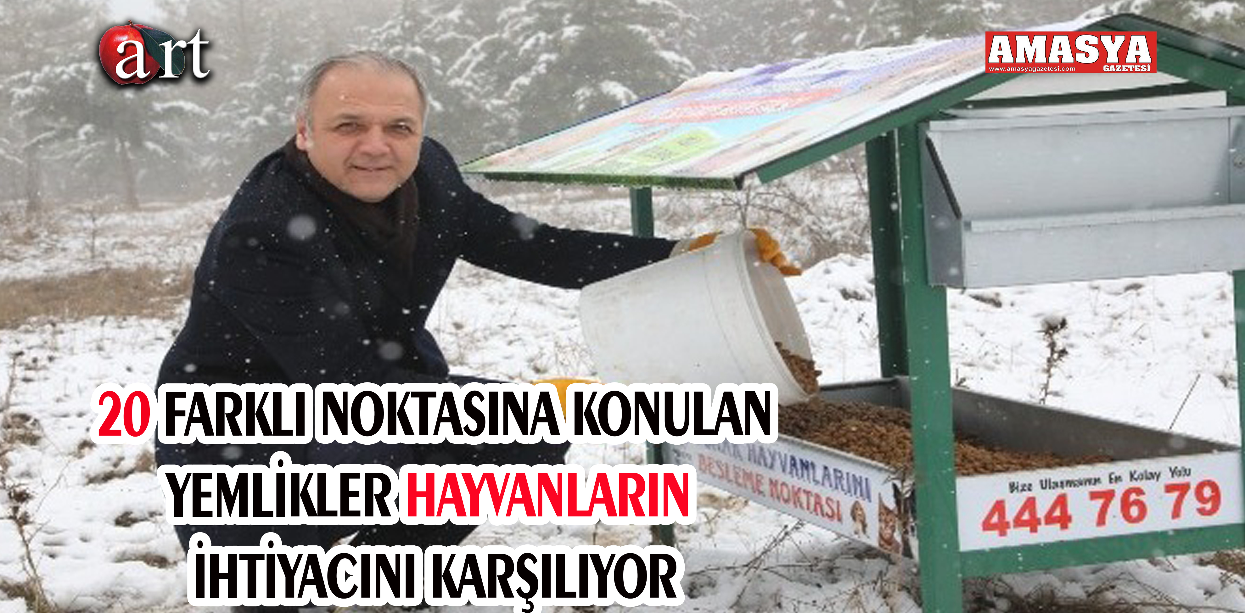 20 FARKLI NOKTASINA KONULAN YEMLİKLER HAYVANLARIN İHTİYACINI KARŞILIYOR