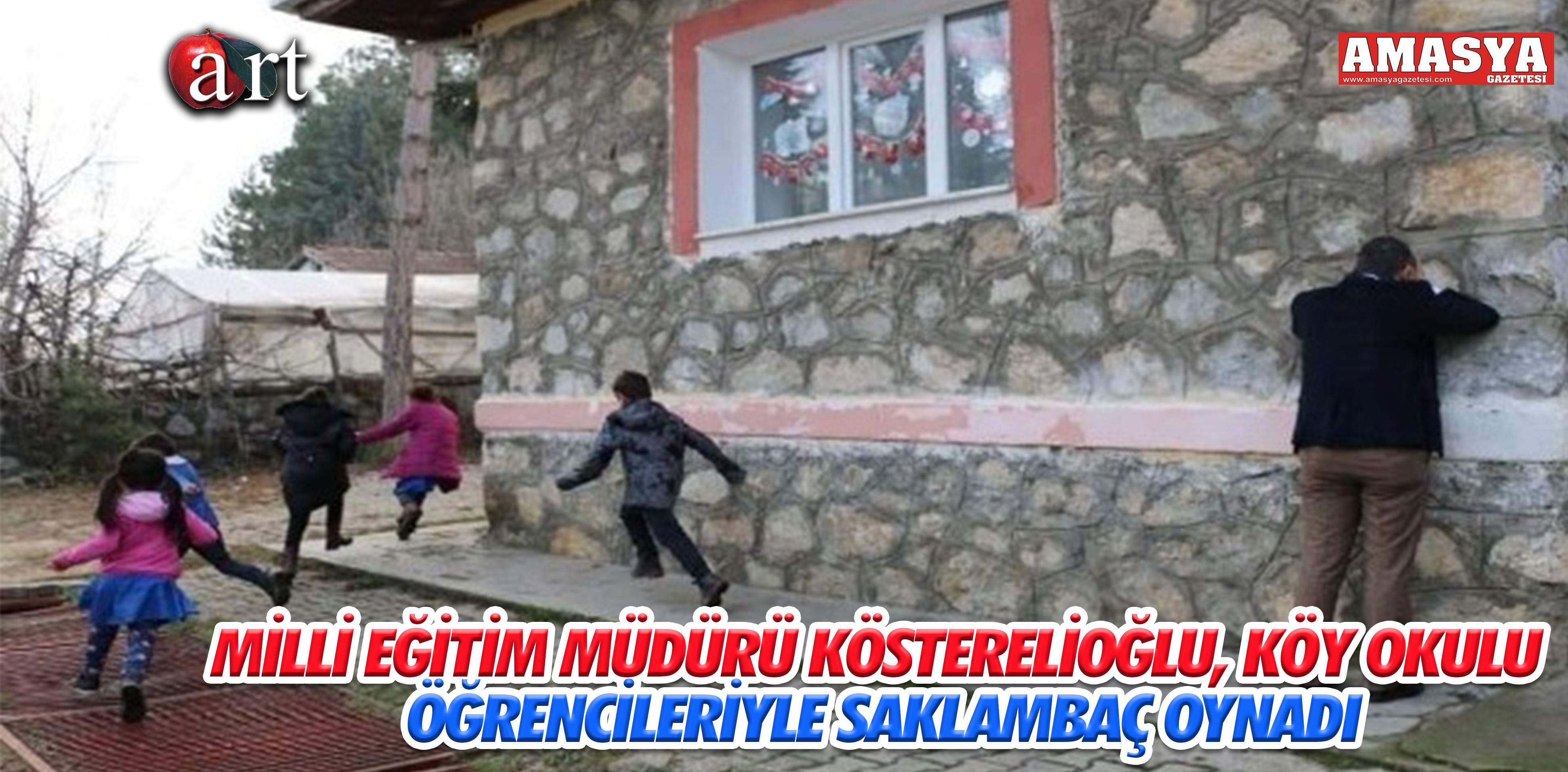 MİLLİ EĞİTİM MÜDÜRÜ KÖSTERELİOĞLU, KÖY OKULU ÖĞRENCİLERİYLE SAKLAMBAÇ OYNADI