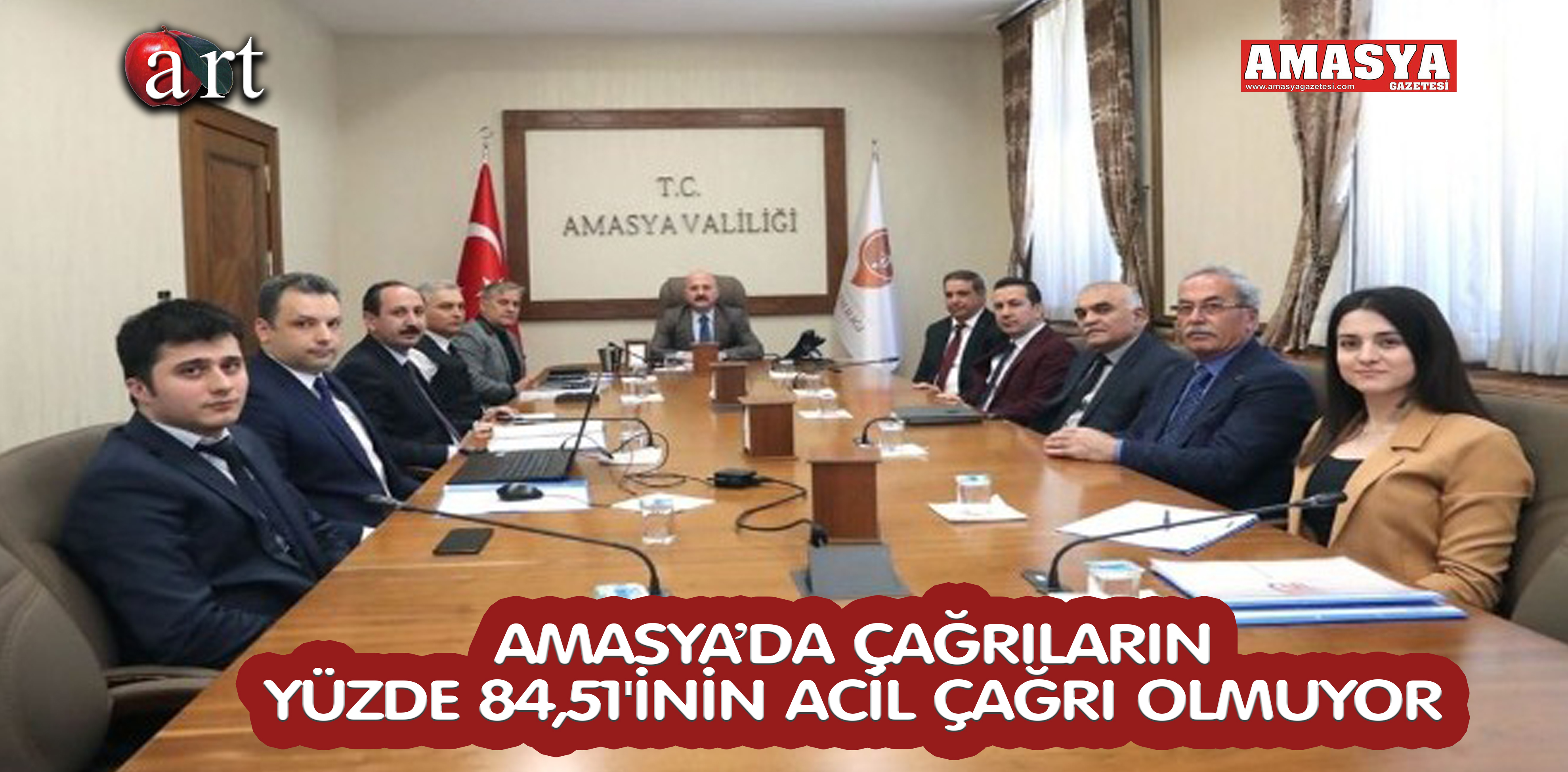 AMASYA’DA ÇAĞRILARIN YÜZDE 84,51’İNİN ACİL ÇAĞRI OLMUYOR