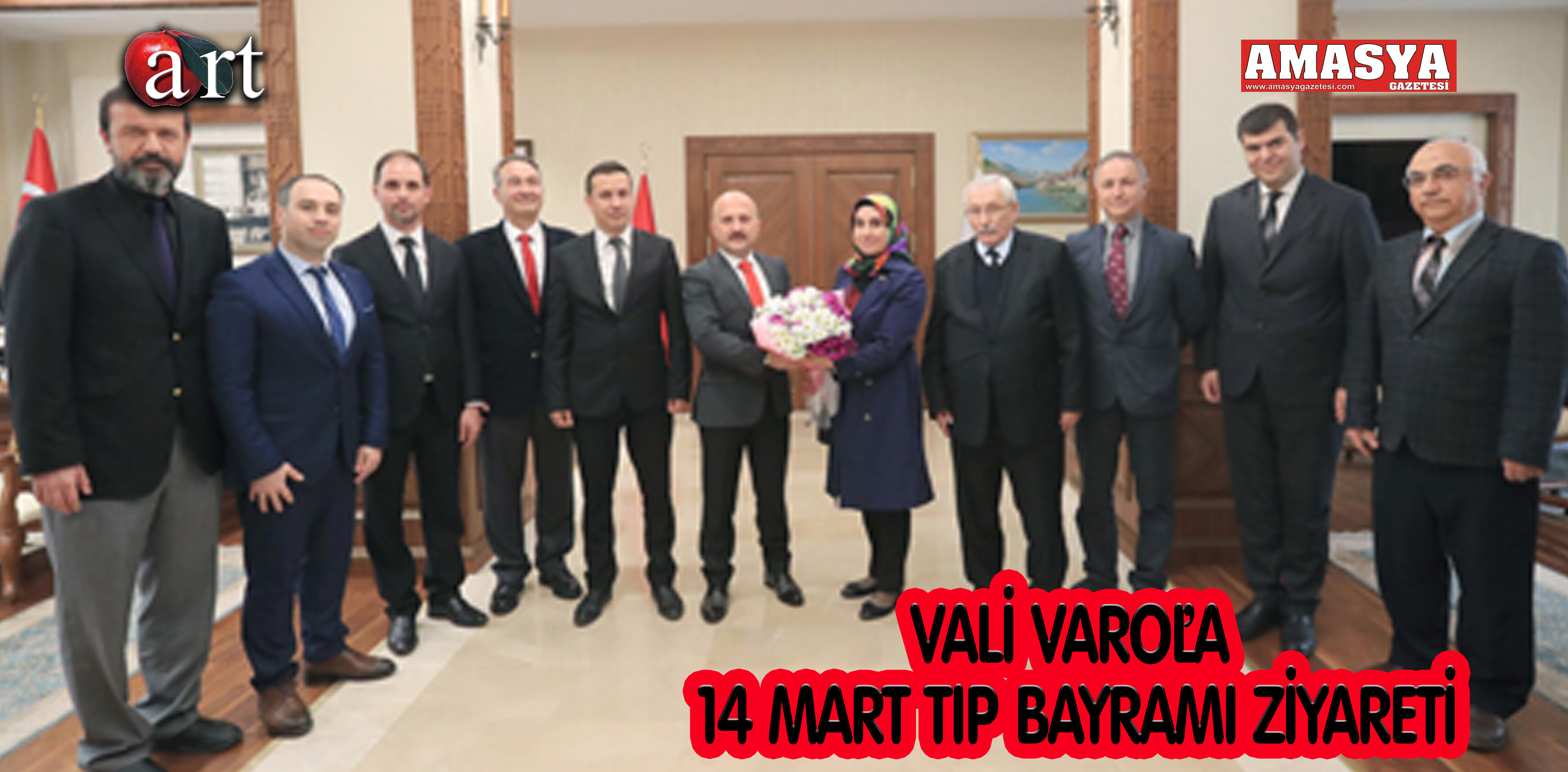 VALİ VAROL’A 14 MART TIP BAYRAMI ZİYARETİ