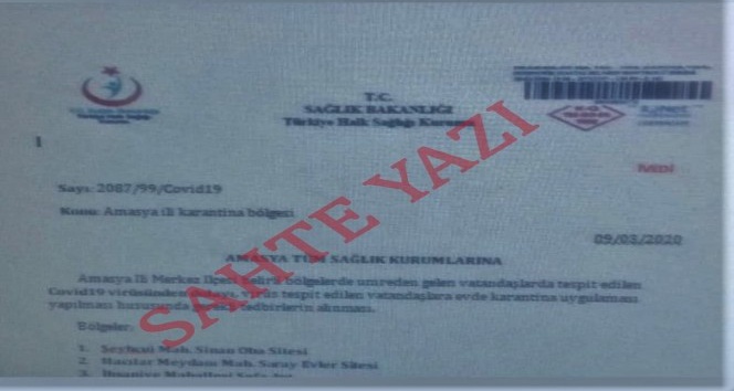 YALAN KORONA VİRÜSÜ PAYLAŞIMINA SUÇ DUYURUSU