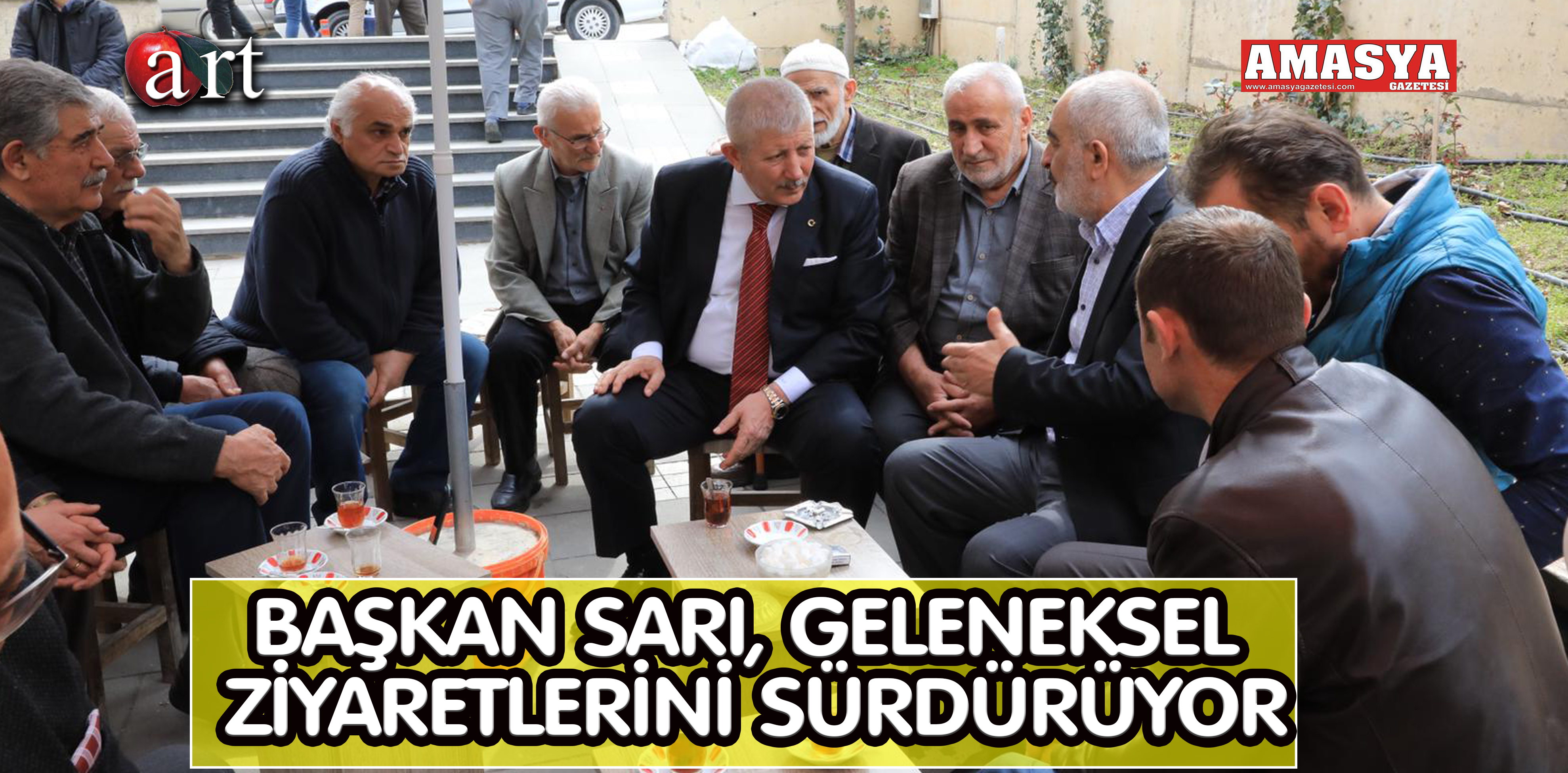 BAŞKAN SARI, GELENEKSEL ZİYARETLERİNİ SÜRDÜRÜYOR