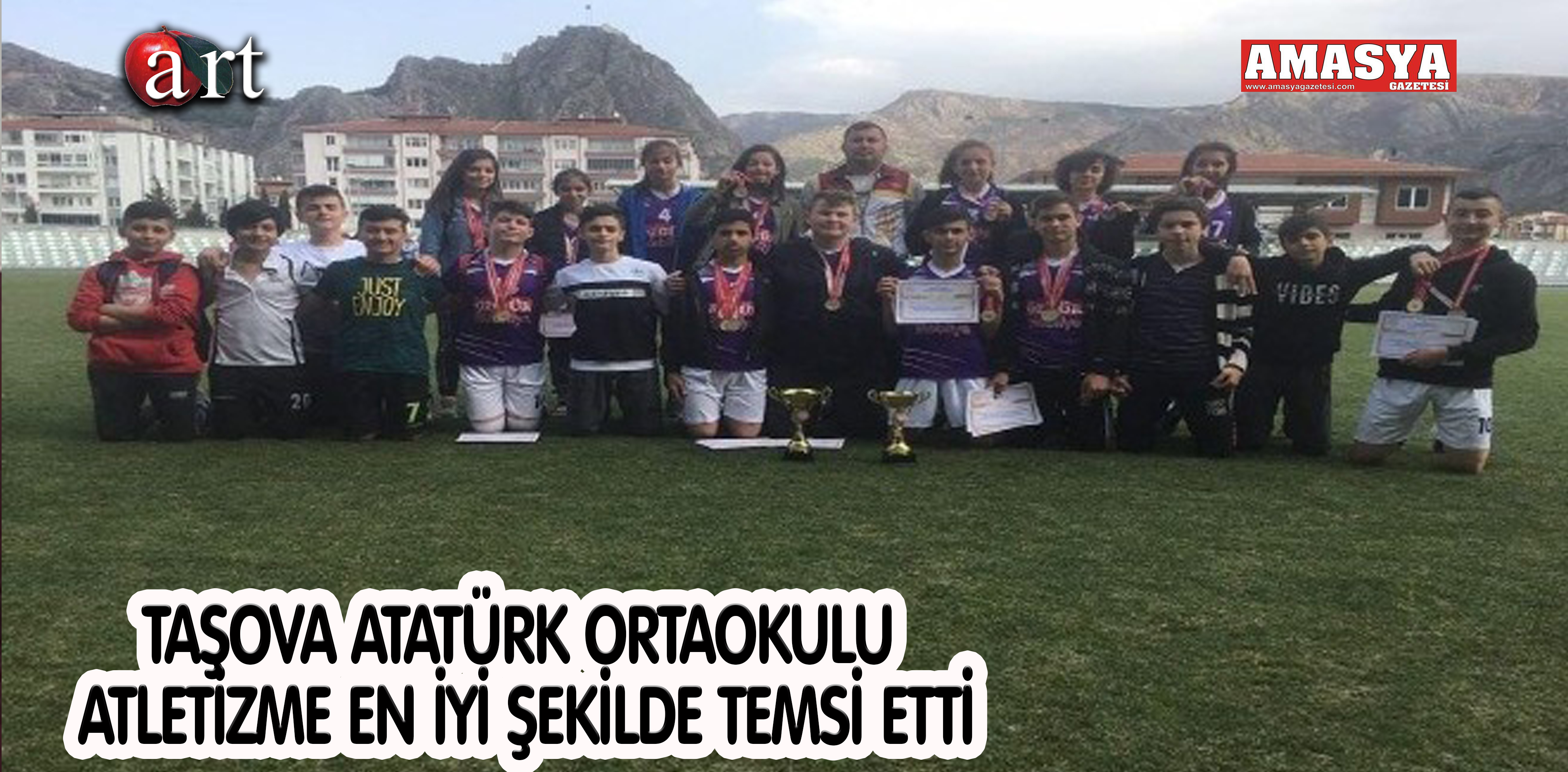 TAŞOVA ATATÜRK ORTAOKULU ATLETİZME EN İYİ ŞEKİLDE TEMSİ ETTİ