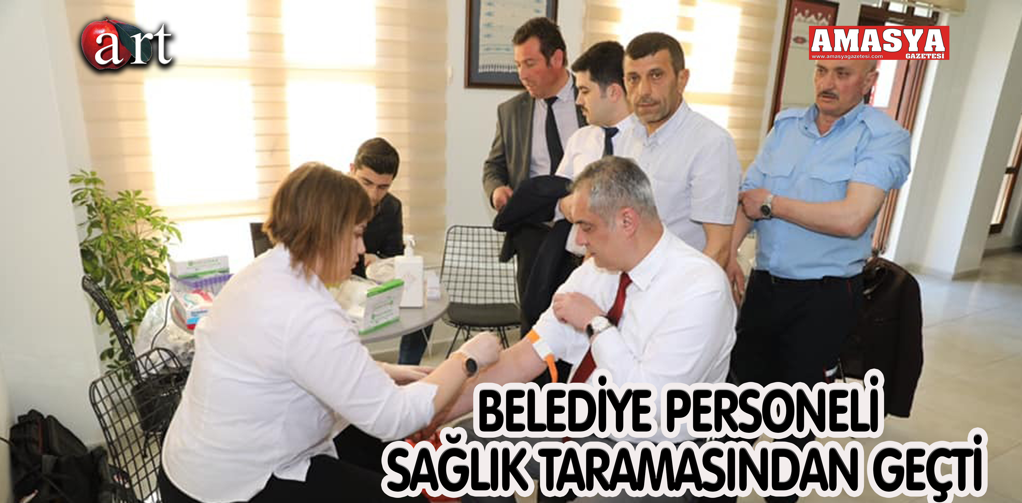 BELEDİYE PERSONELİ SAĞLIK TARAMASINDAN GEÇTİ