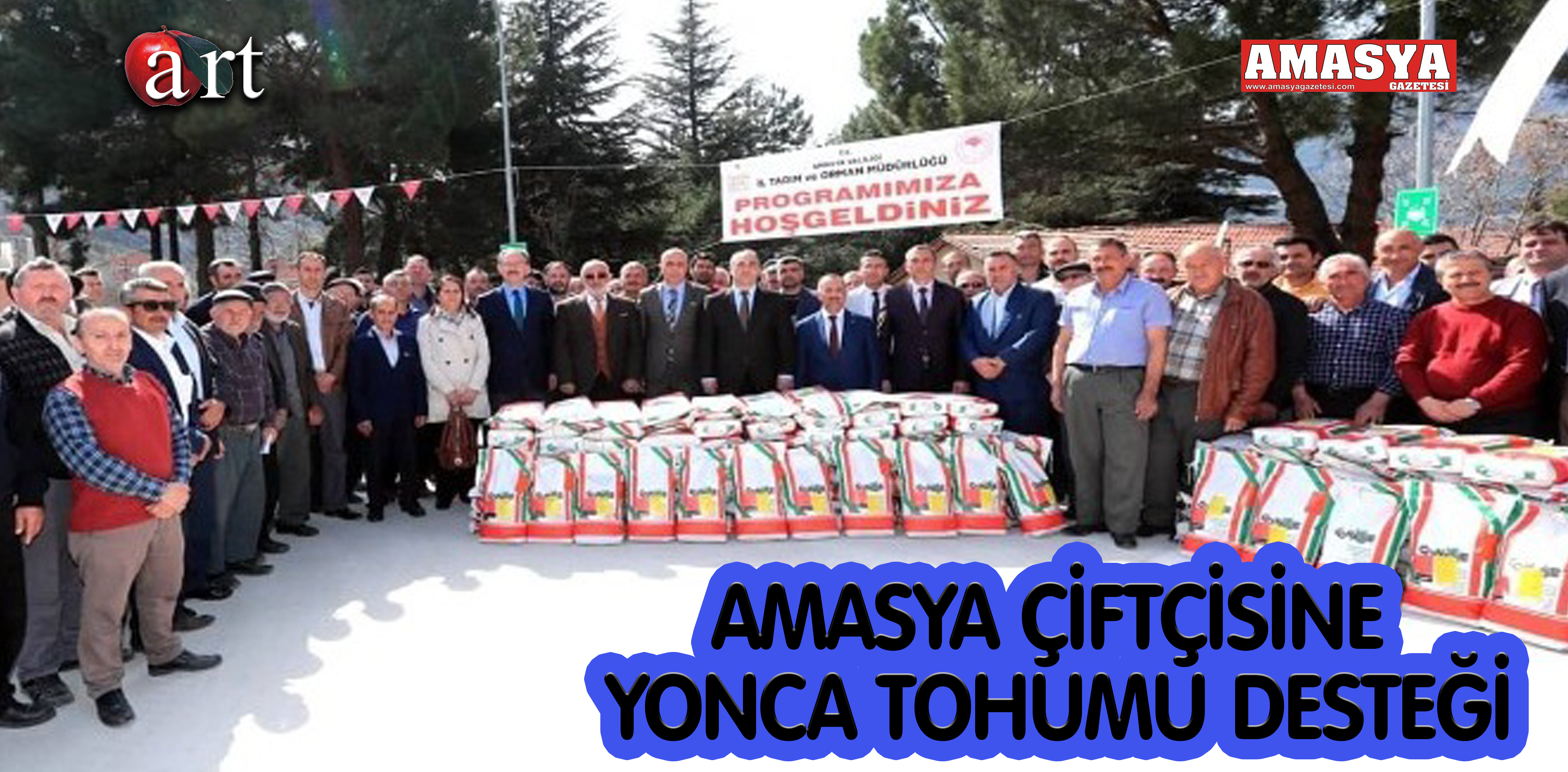 AMASYA ÇİFTÇİSİNE YONCA TOHUMU DESTEĞİ