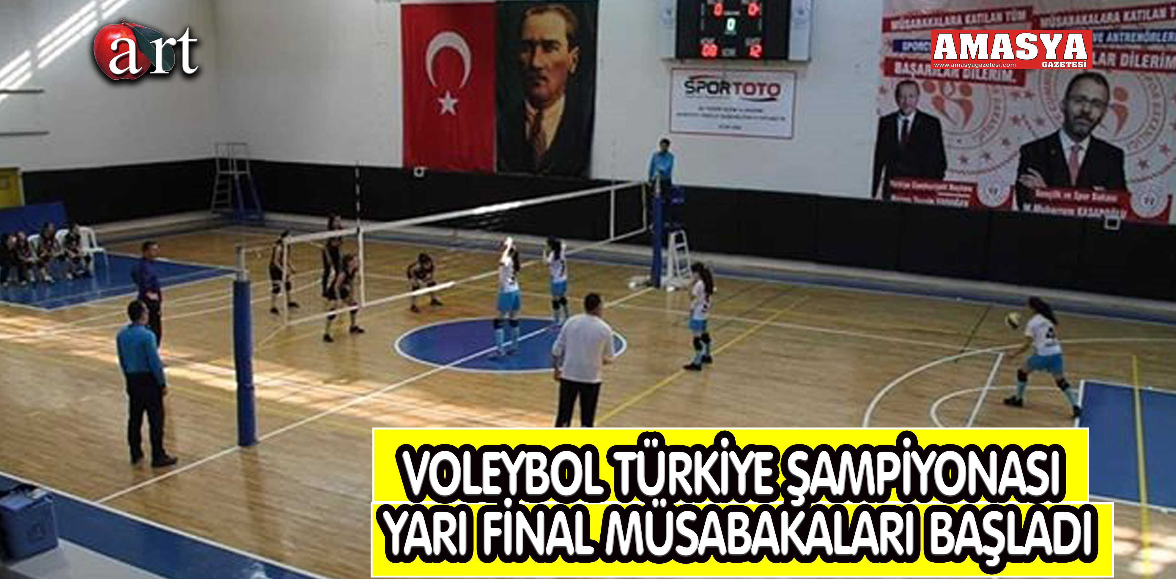 VOLEYBOL TÜRKİYE ŞAMPİYONASI YARI FİNAL MÜSABAKALARI BAŞLADI