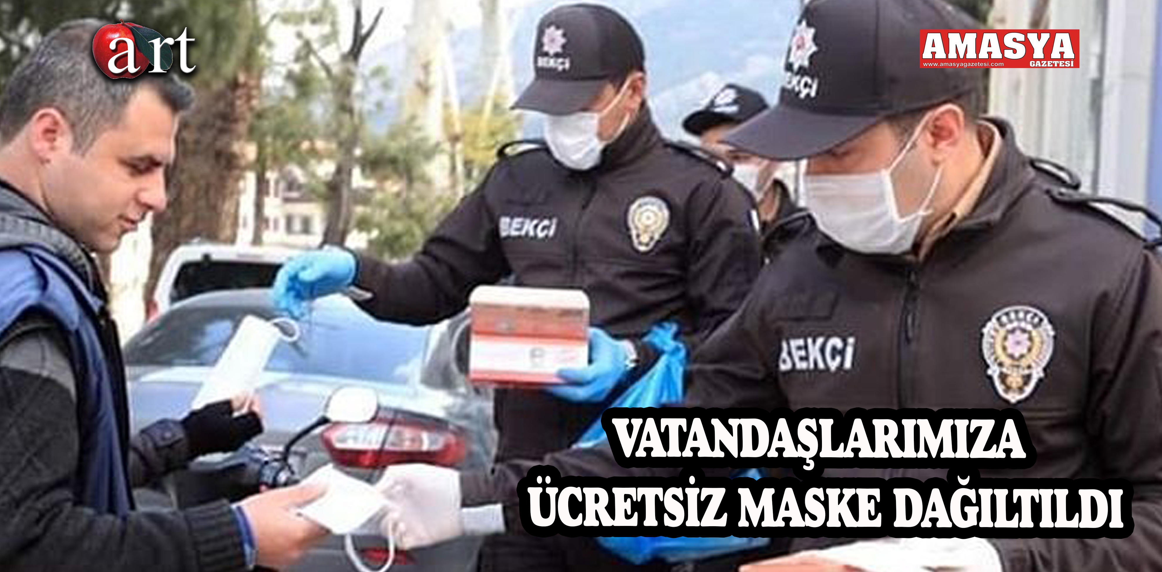 VATANDAŞLARIMIZA ÜCRETSİZ MASKE DAĞILTILDI