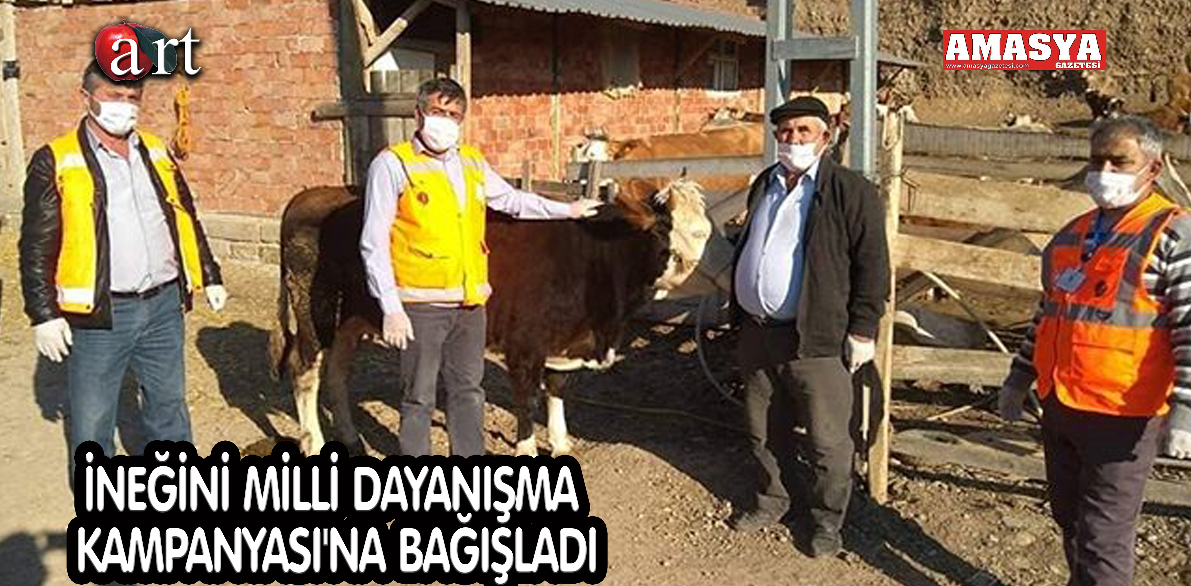 İNEĞİNİ MİLLİ DAYANIŞMA KAMPANYASI’NA BAĞIŞLADI