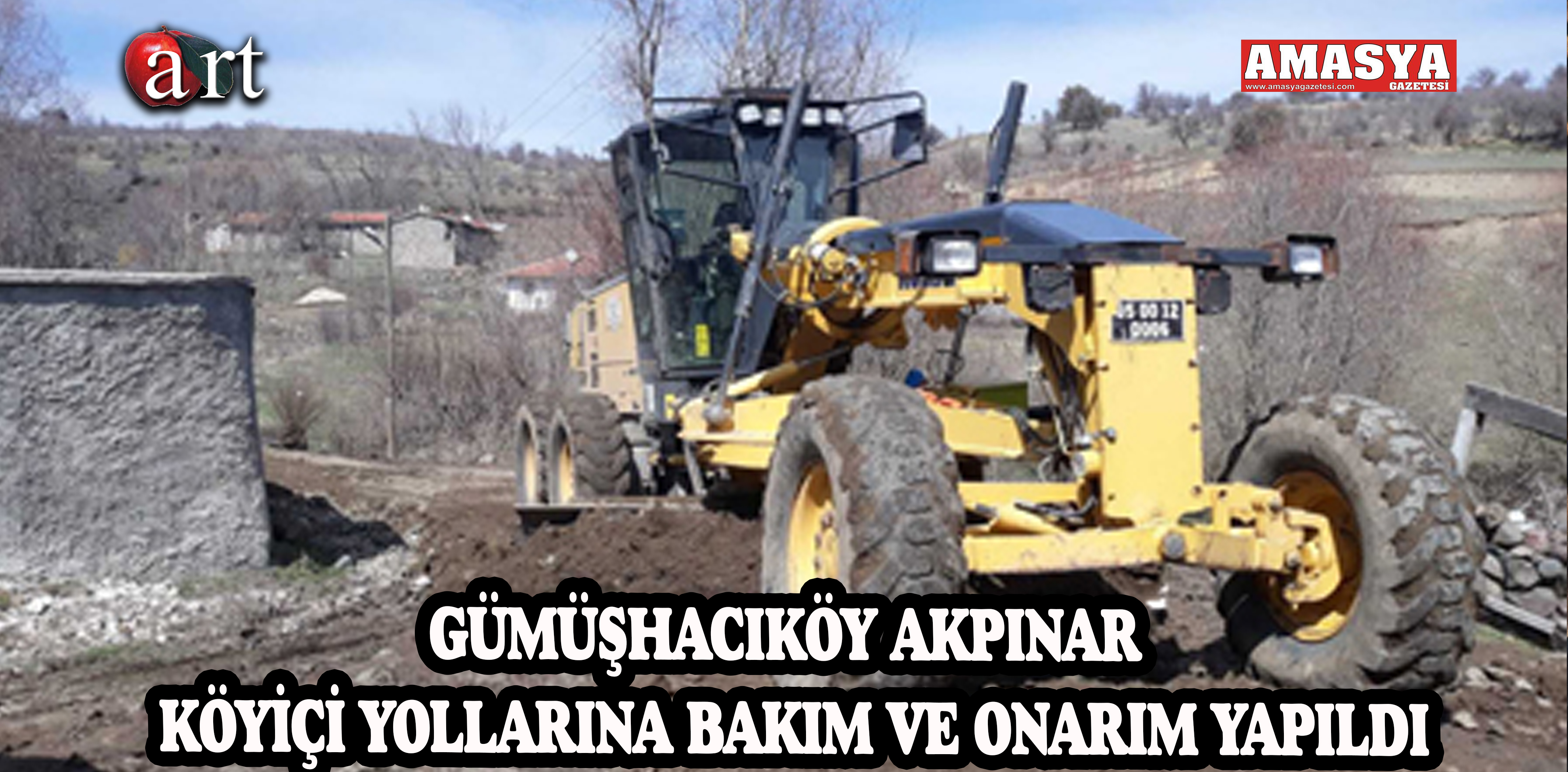 GÜMÜŞHACIKÖY AKPINAR KÖYİÇİ YOLLARINA BAKIM VE ONARIM YAPILDI