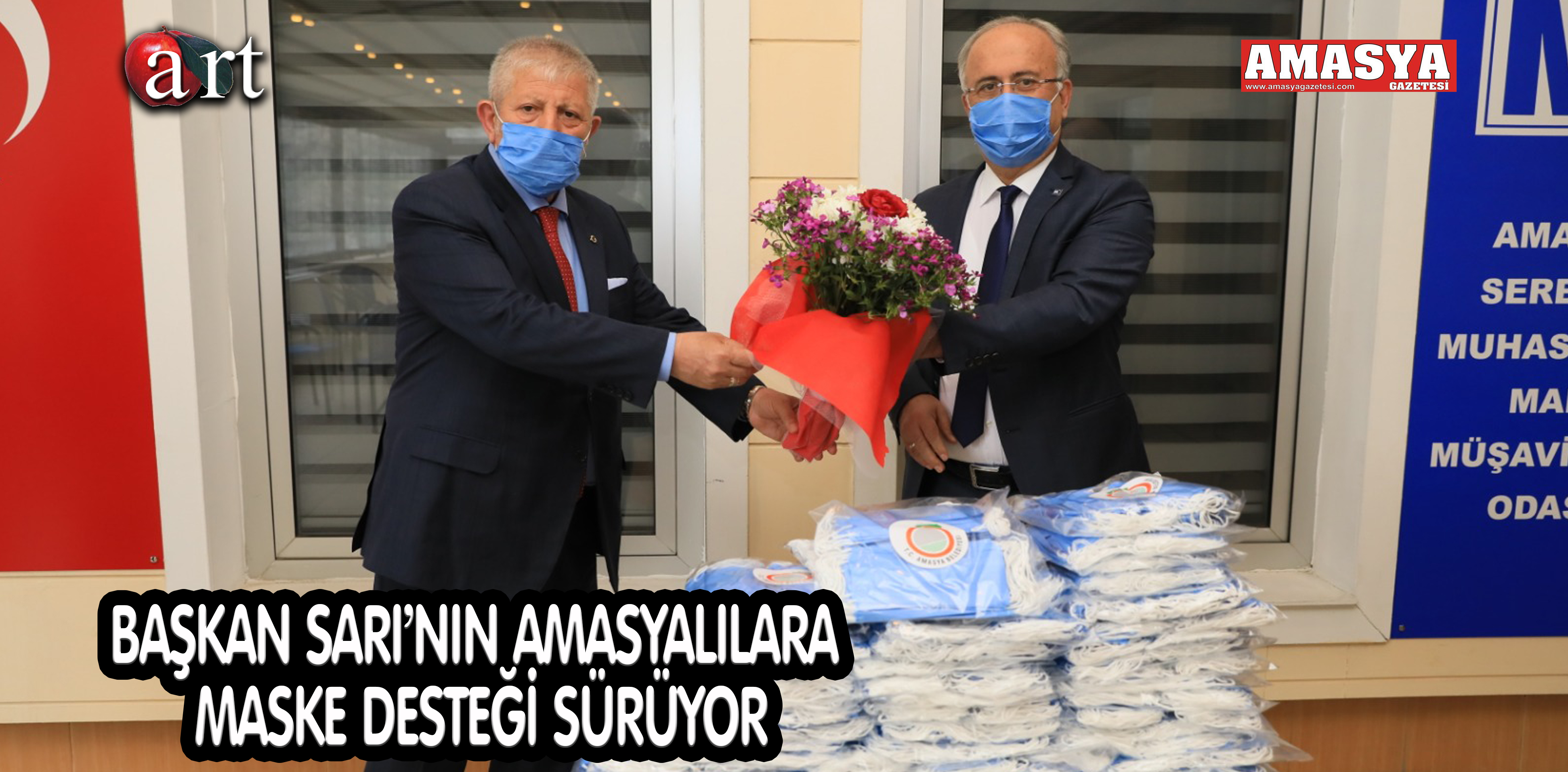 BAŞKAN SARI’NIN AMASYALILARA MASKE DESTEĞİ SÜRÜYOR