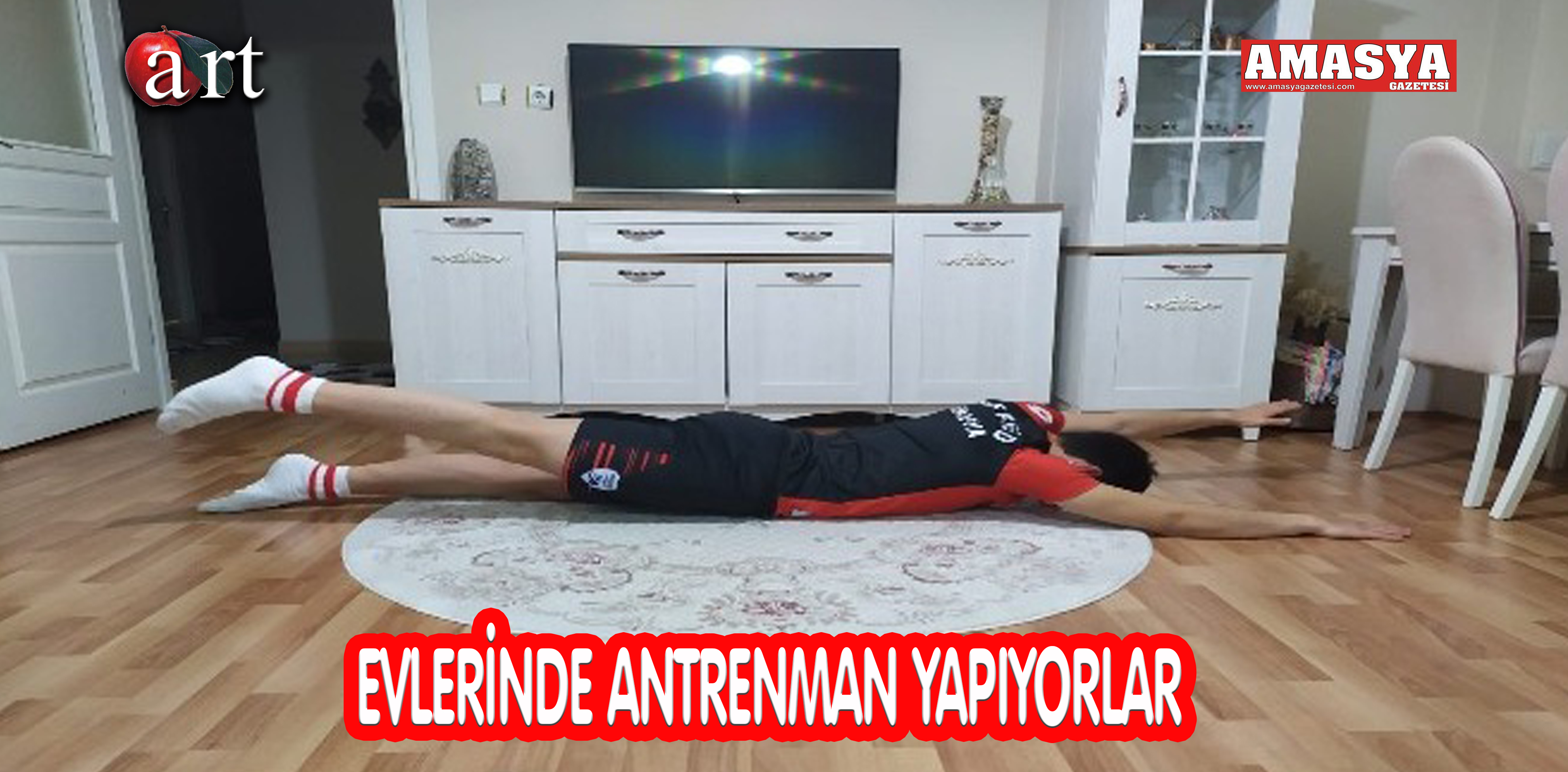 EVLERİNDE ANTRENMAN YAPIYORLAR