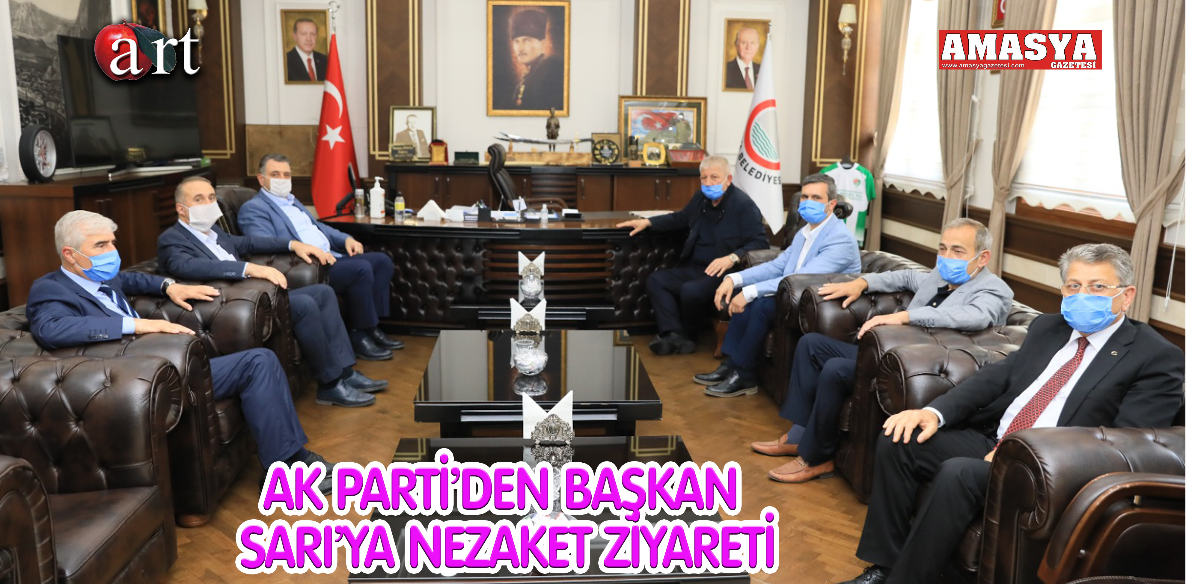 AK PARTİ’DEN BAŞKAN SARI’YA NEZAKET ZİYARETİ