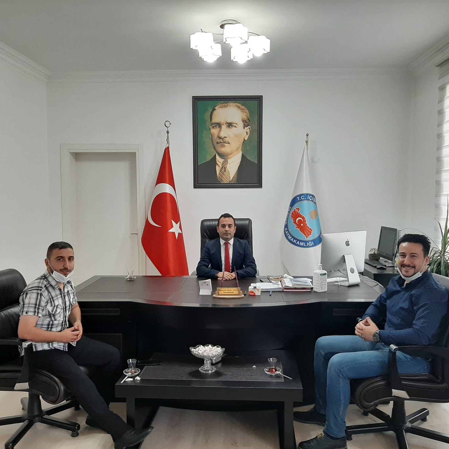 KASIM ALPER ÖZDEMİR KAYMAKAMIZ ÇELİK’İ ZİYARET ETTİ