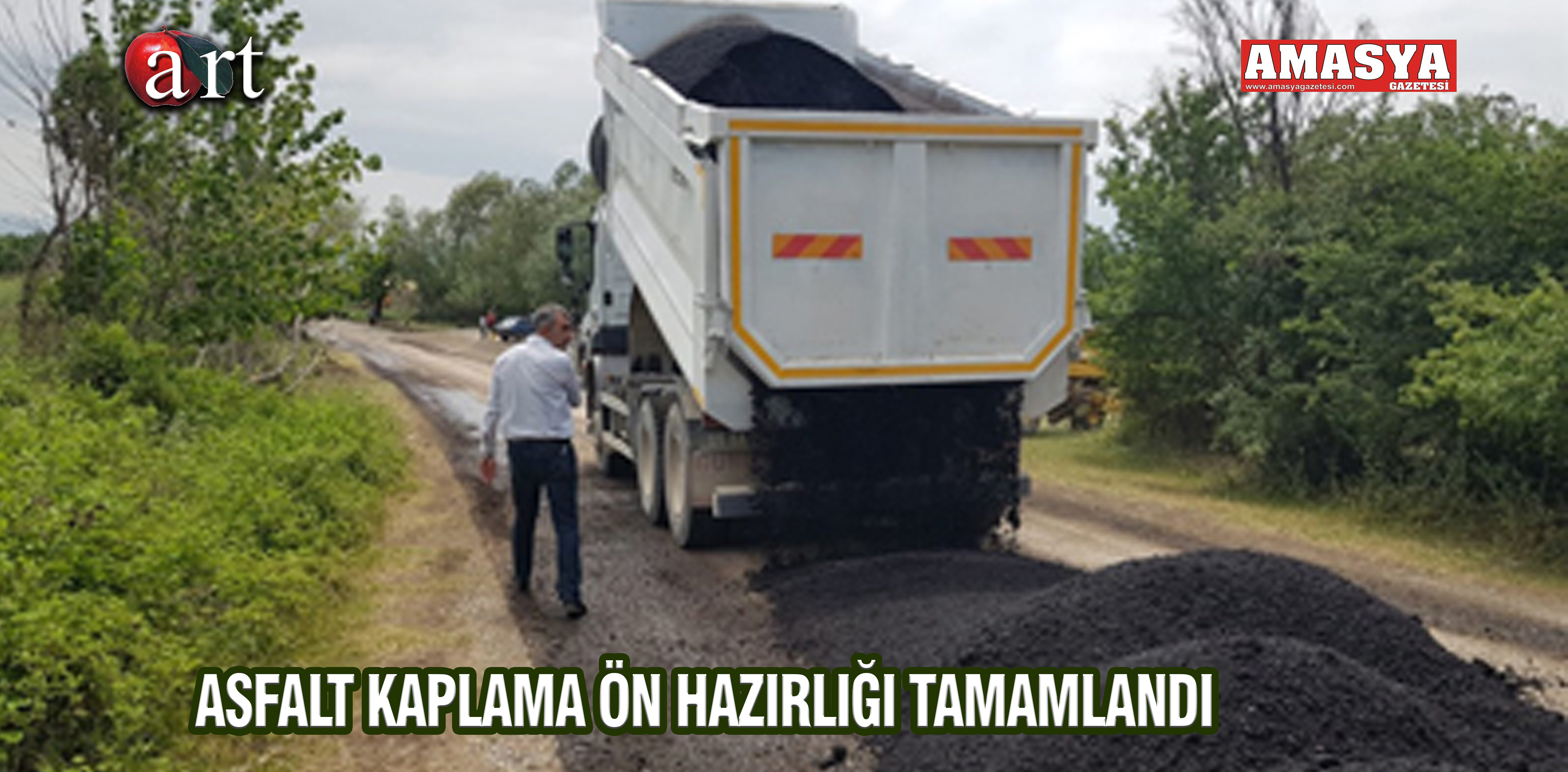 ASFALT KAPLAMA ÖN HAZIRLIĞI TAMAMLANDI