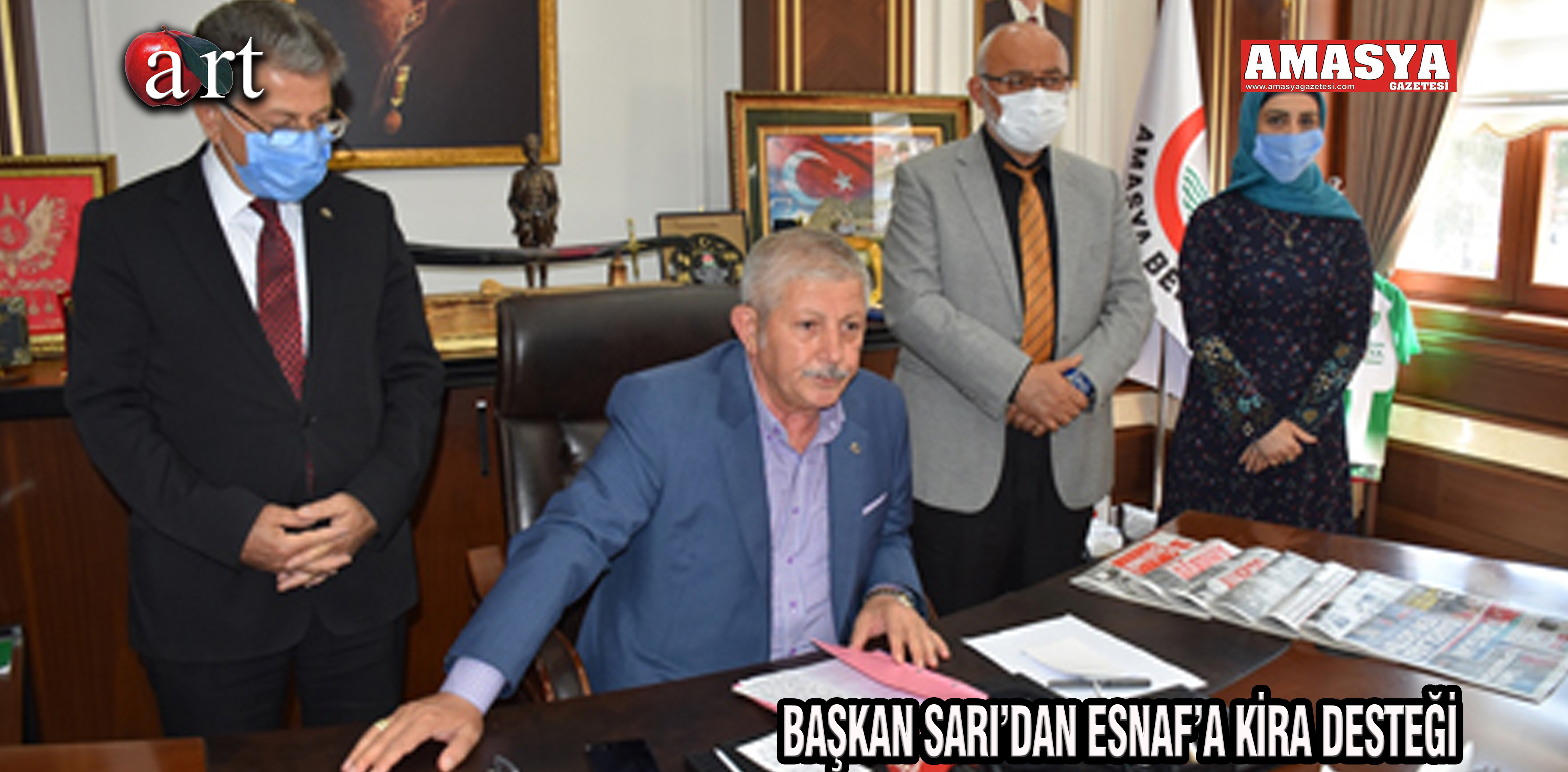 BAŞKAN SARI’DAN ESNAF’A KİRA DESTEĞİ