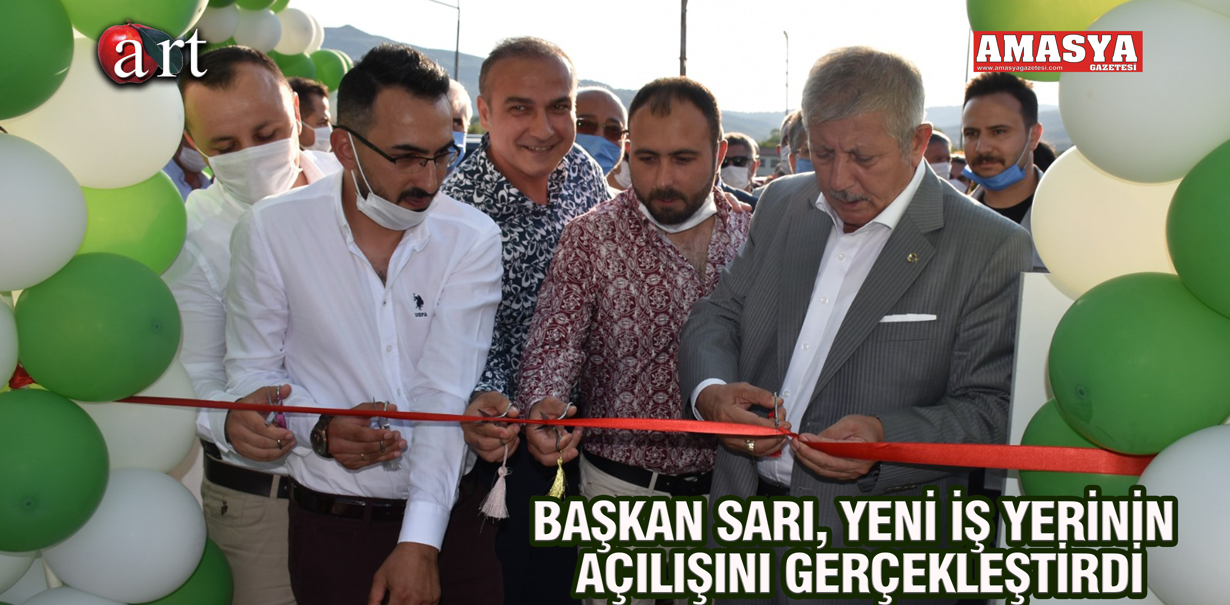 BAŞKAN SARI, YENİ İŞ YERİNİN AÇILIŞINI GERÇEKLEŞTİRDİ