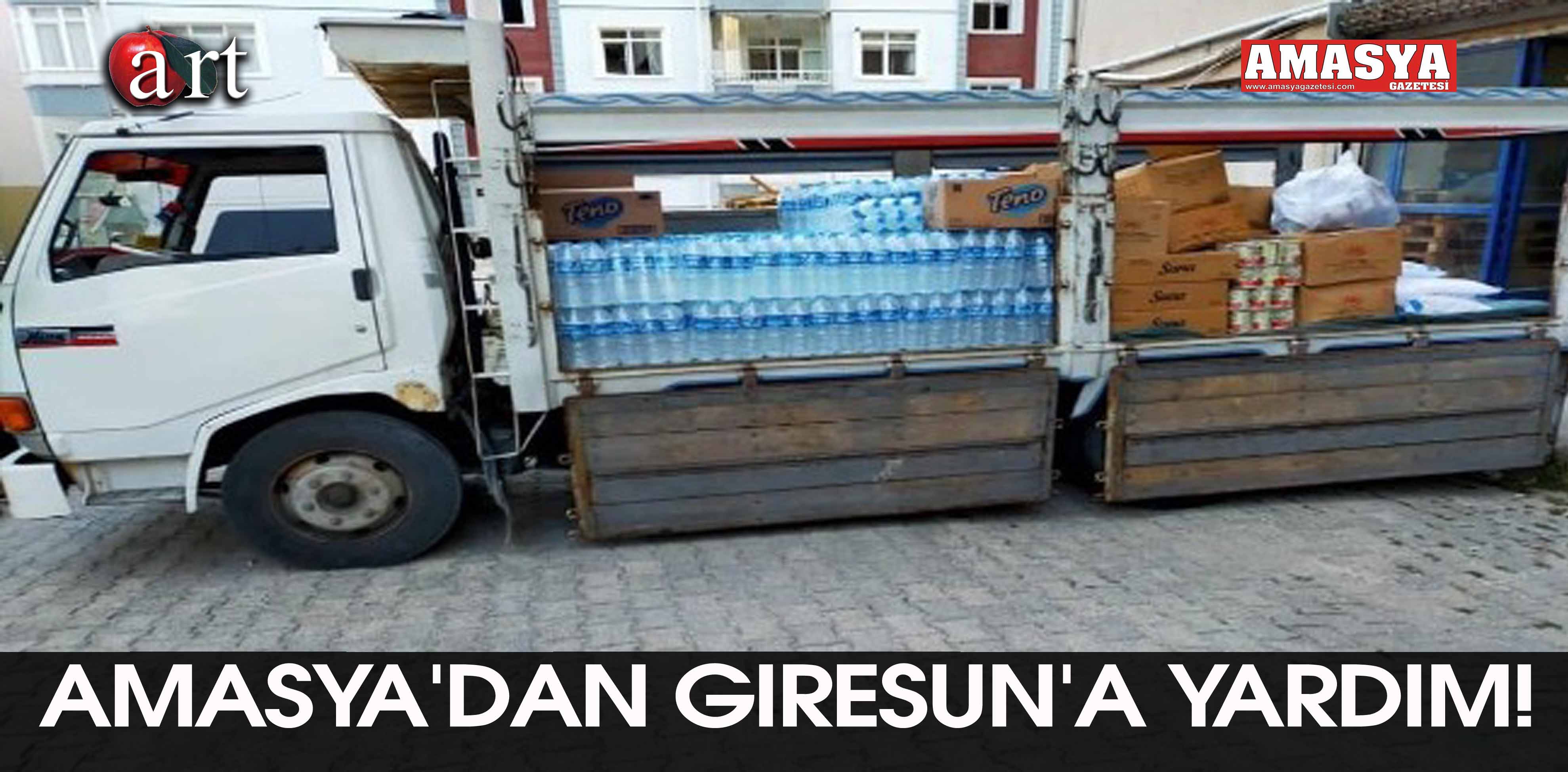 Amasya’dan Giresun’a yardım!