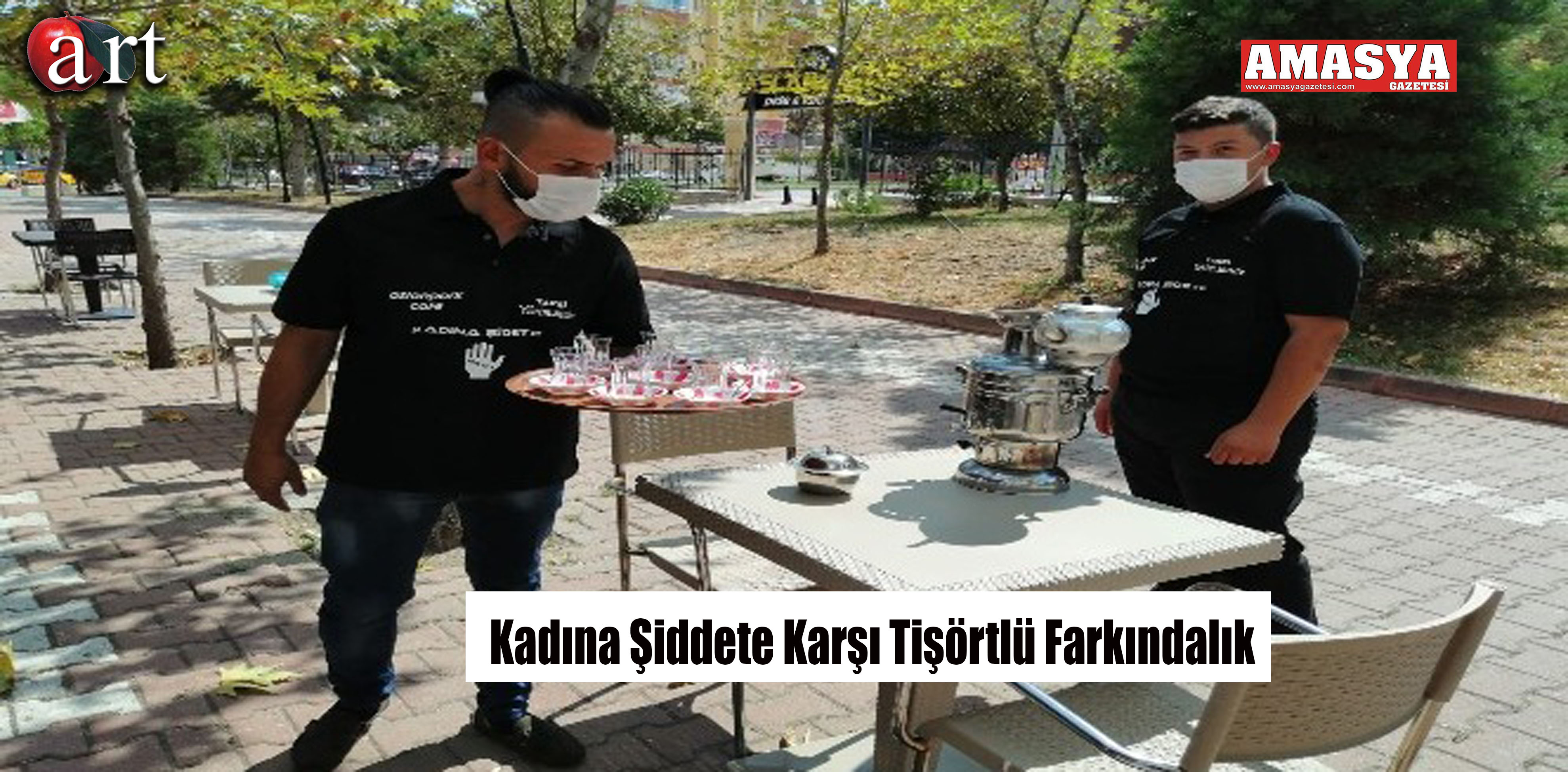 Kadına Şiddete Karşı Tişörtlü Farkındalık