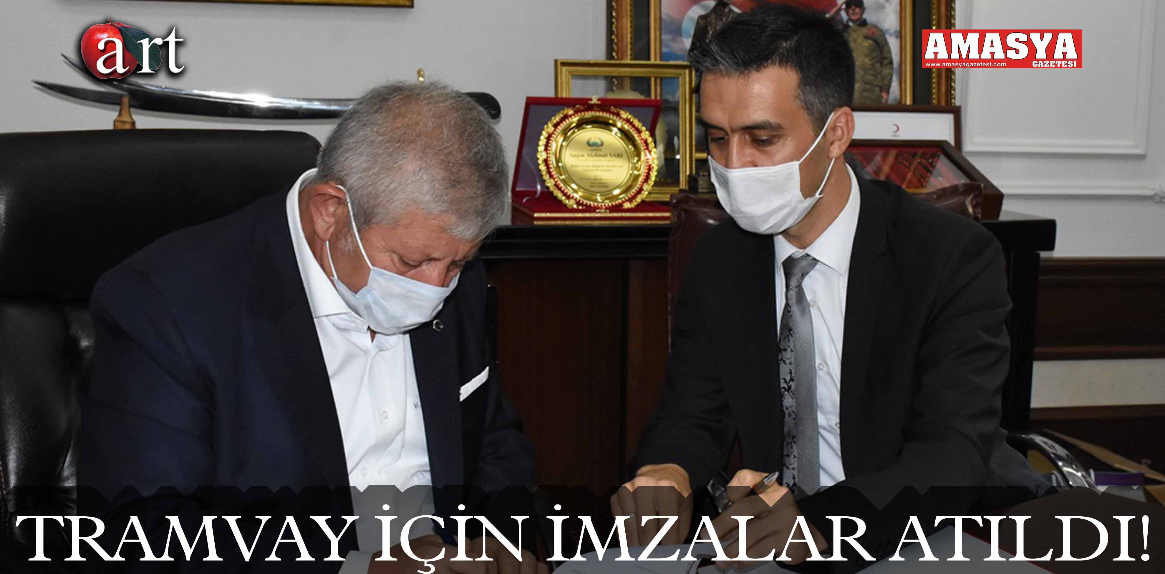 TRAMVAY İÇİN İMZALAR ATILDI