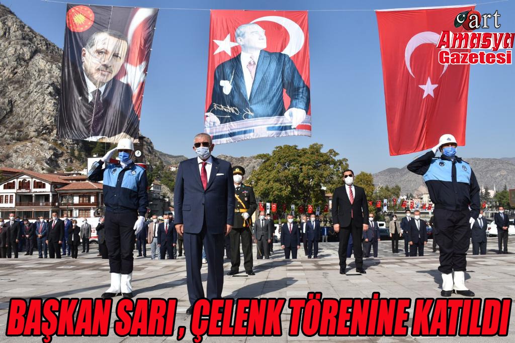 Başkan Sarı,Çelenk Törenine Katıldı