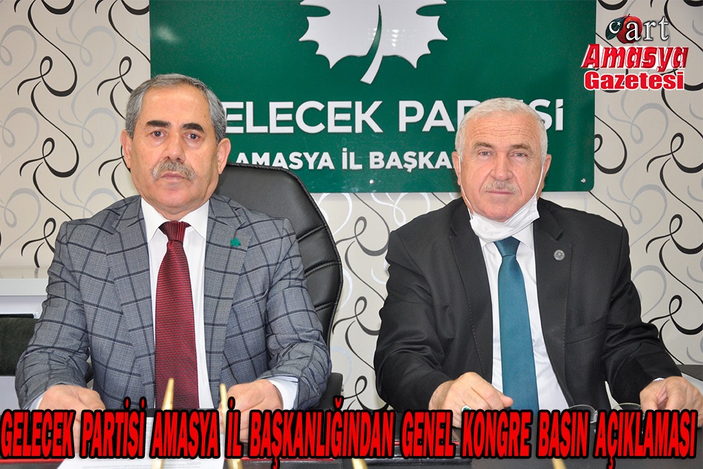 Amasya Gelecek Partisi İl temsilcileri basın mensuplarıyla buluştu.