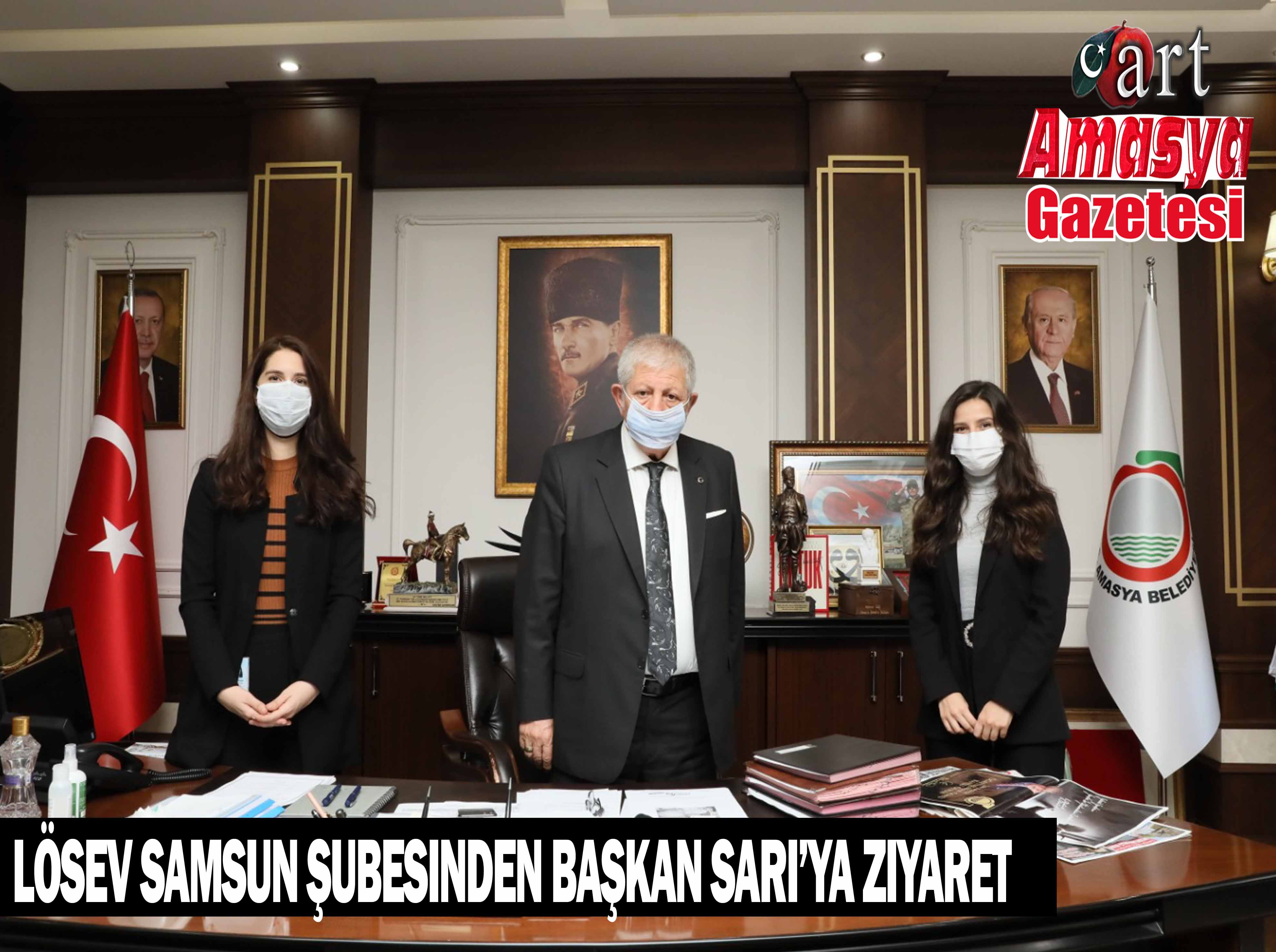 LÖSEV Samsun şubesinden Başkan Sarı’ya ziyaret