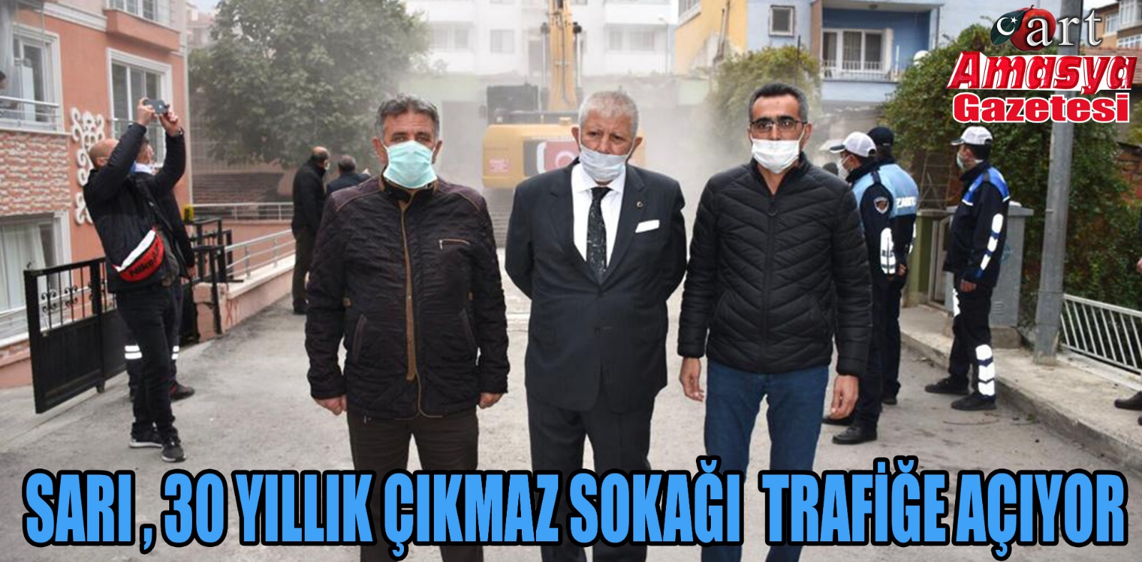 SARI , 30 YILLIK ÇIKMAZ SOKAĞI TRAFİĞE AÇIYOR