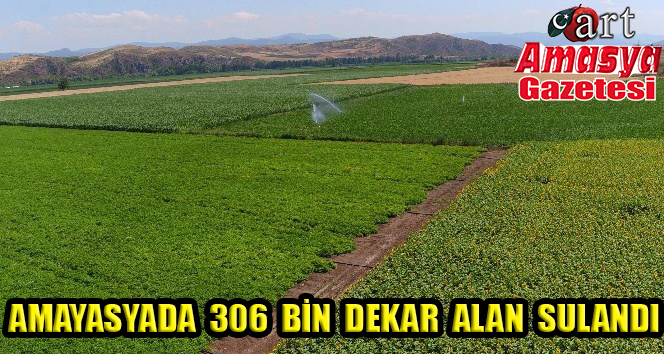 Amasya’da 306 bin dekar alan sulandı