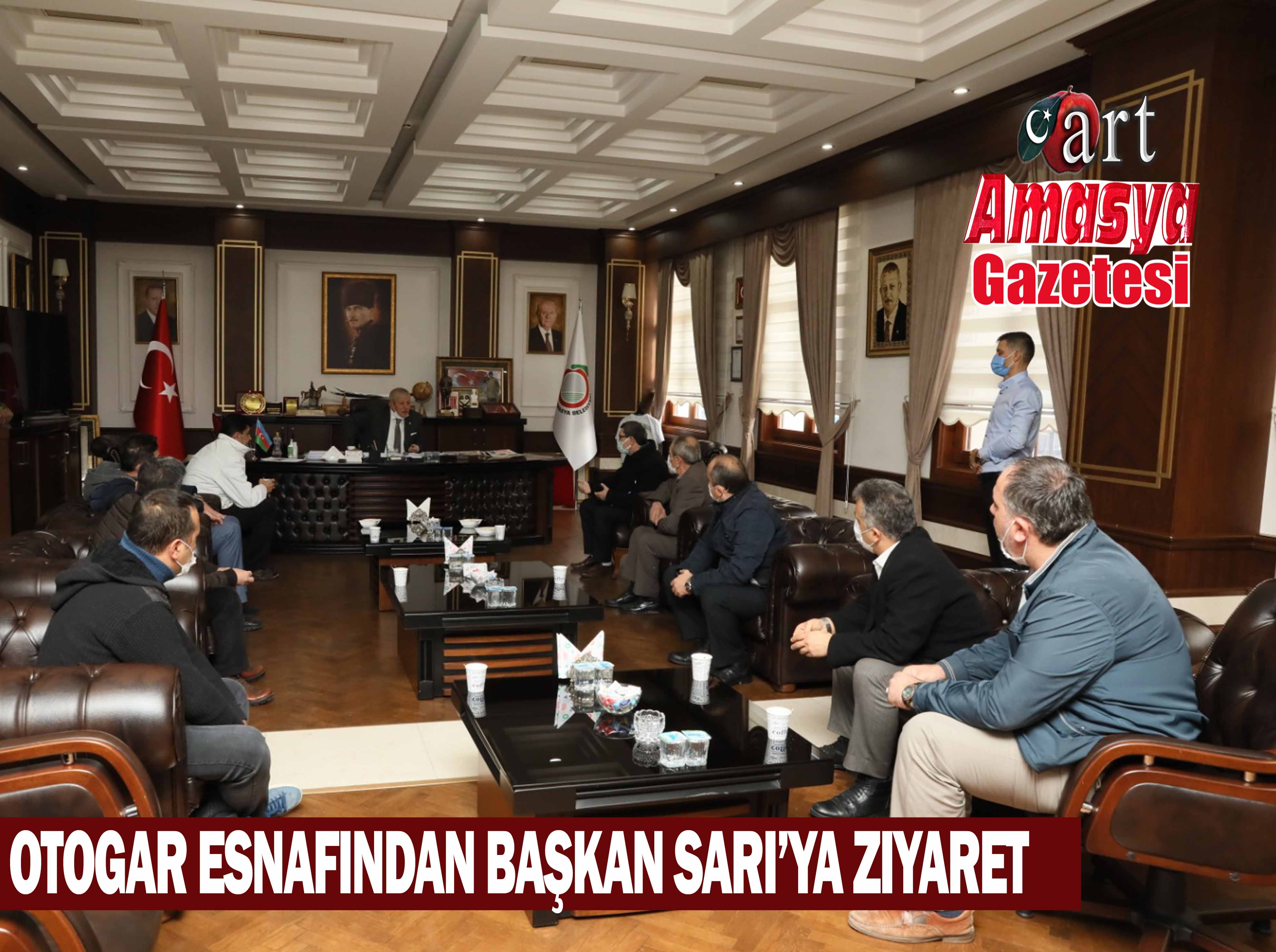 Otogar esnafından Başkan Sarı’ya ziyaret