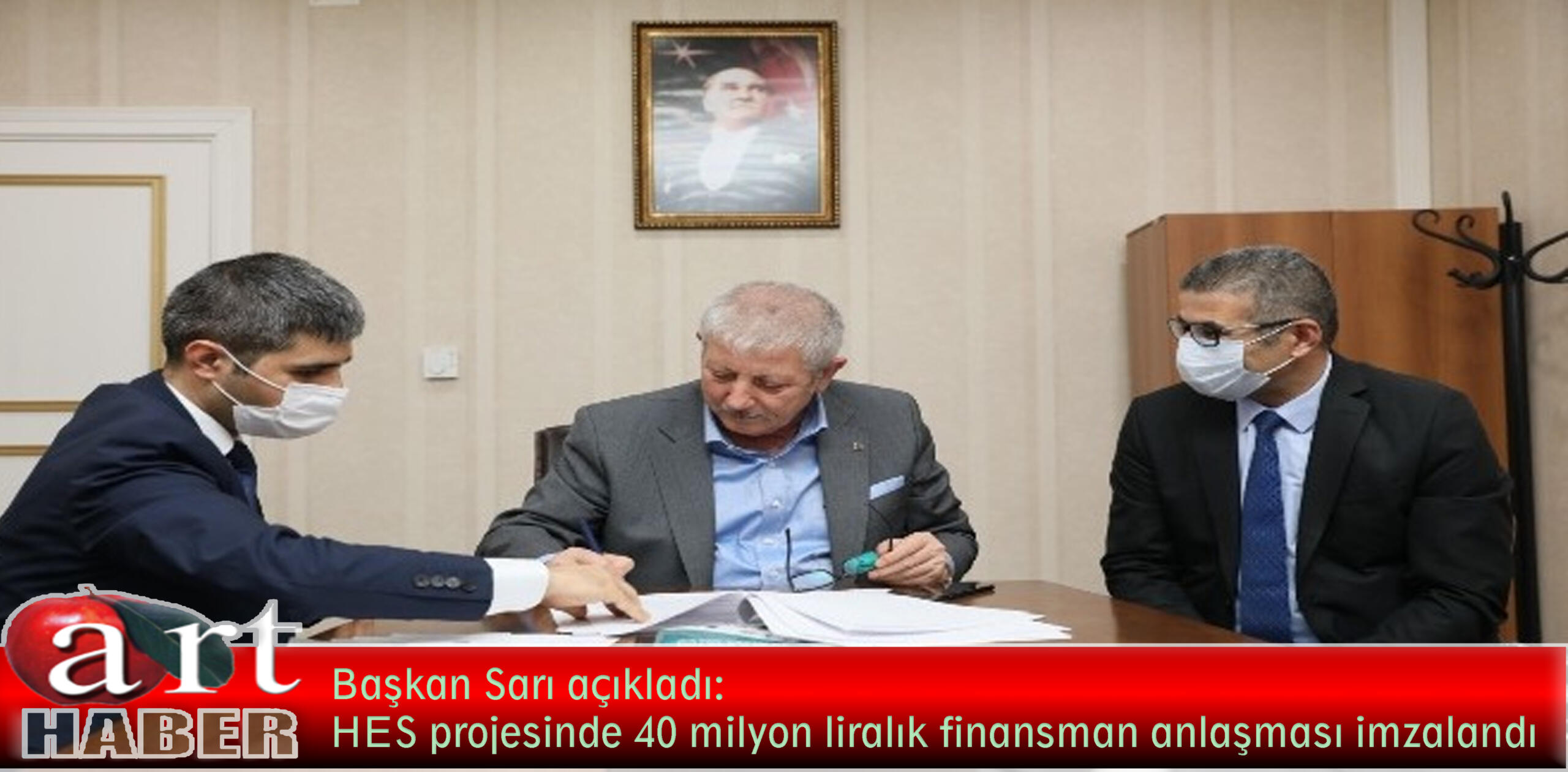 Başkan Sarı açıkladı: HES projesinde 40 milyon liralık finansman anlaşması imzalandı