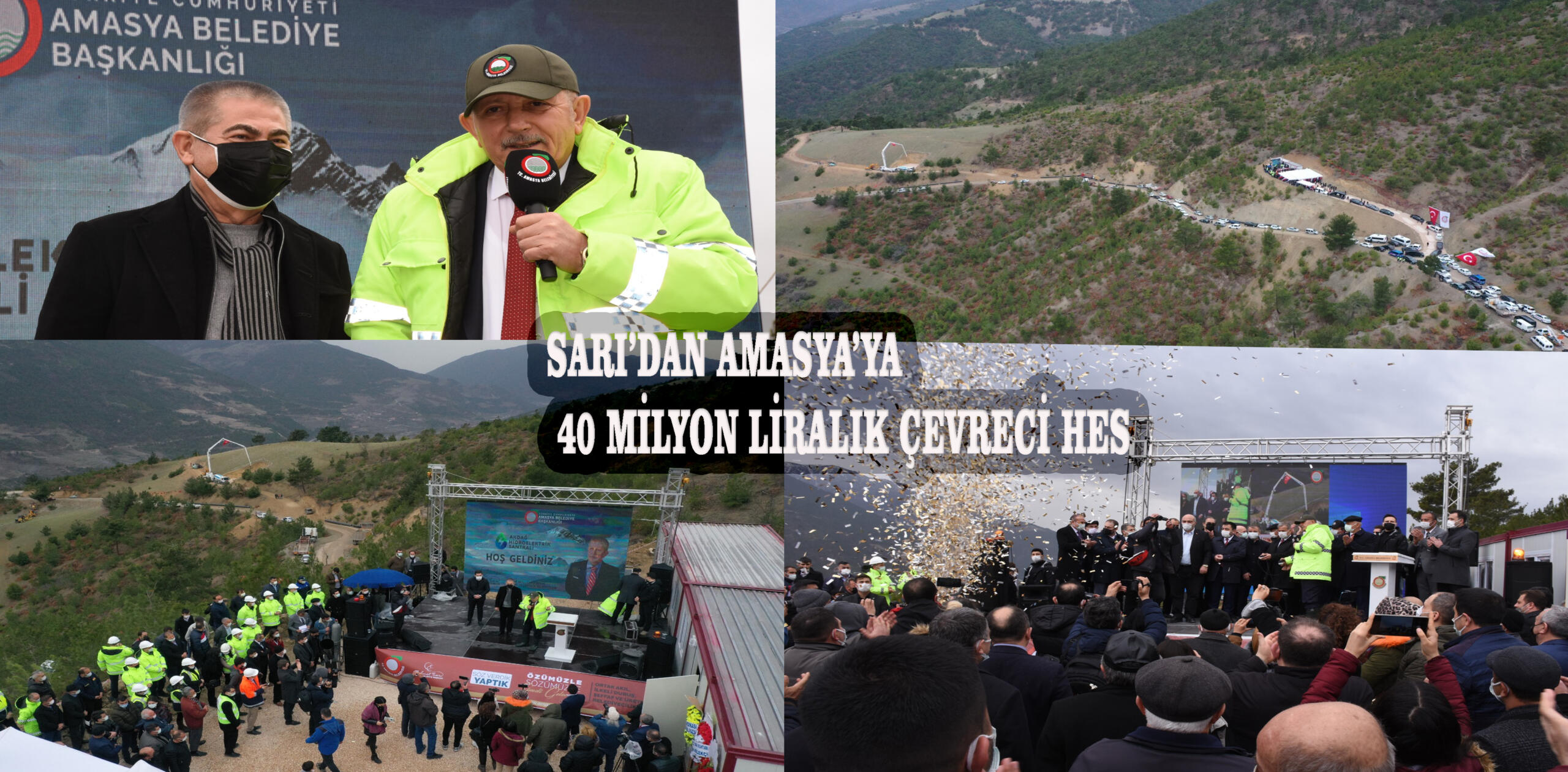 SARI’DAN AMASYA’YA 40 MİLYON LİRALIK ÇEVRECİ HES