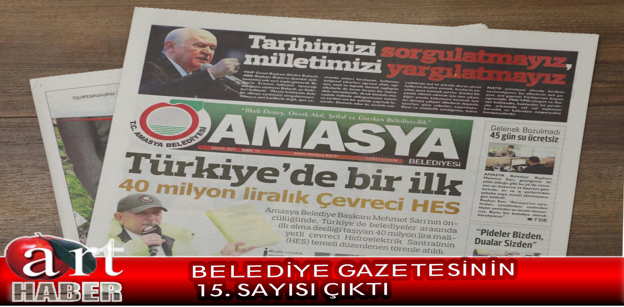 BELEDİYE GAZETESİNİN 15. SAYISI ÇIKTI