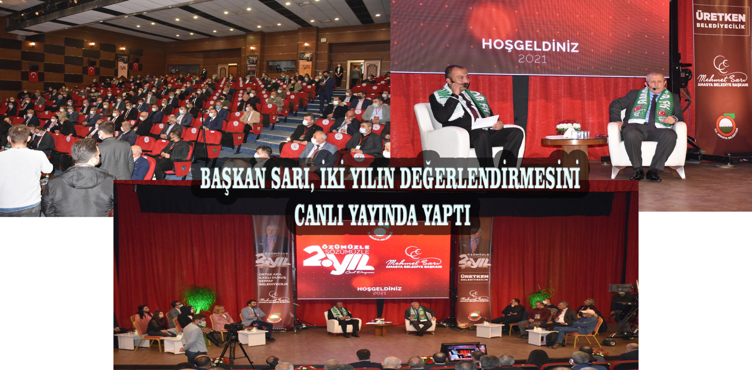 BAŞKAN SARI, İKİ YILIN DEĞERLENDİRMESİNİ CANLI YAYINDA YAPTI